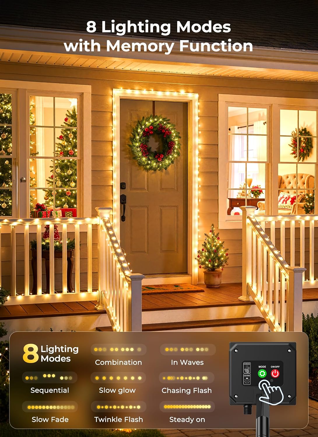Detalle de Brightown Solar String Lights 400 LEDs