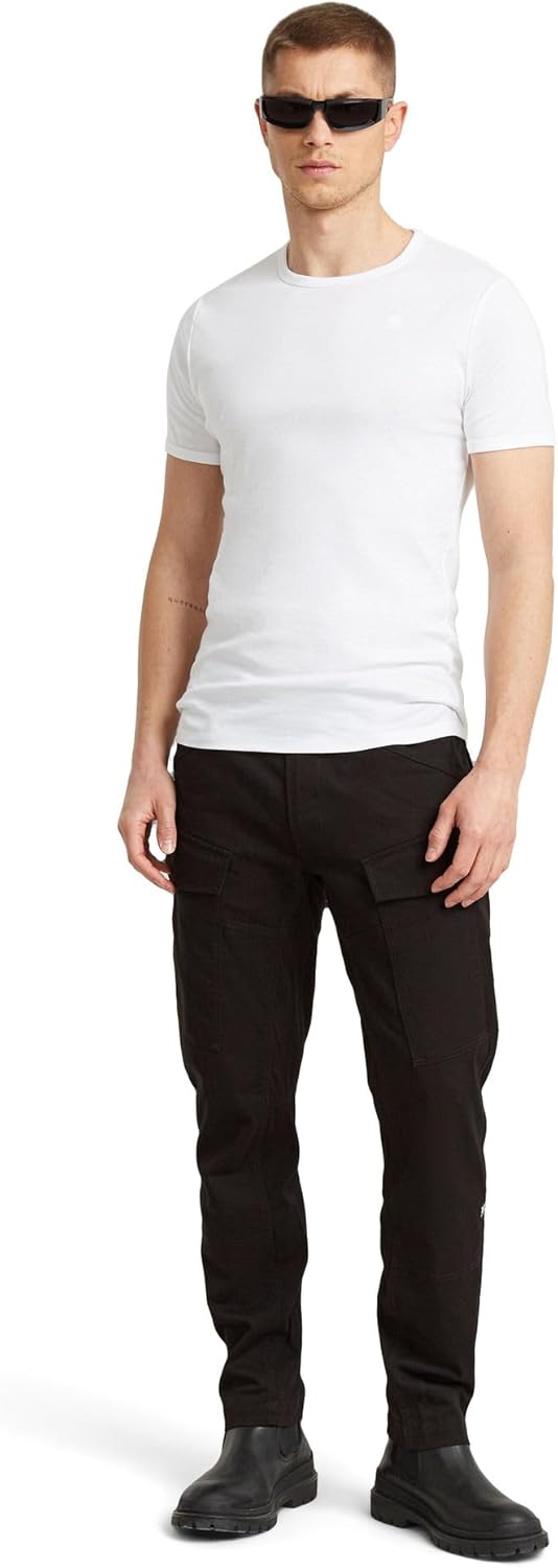 Thumbnail 2 de G-Star Herren Base-S T-Shirt – Slim Fit im 2er-Pack (gerippter Jersey, aufgesticktes Branding)