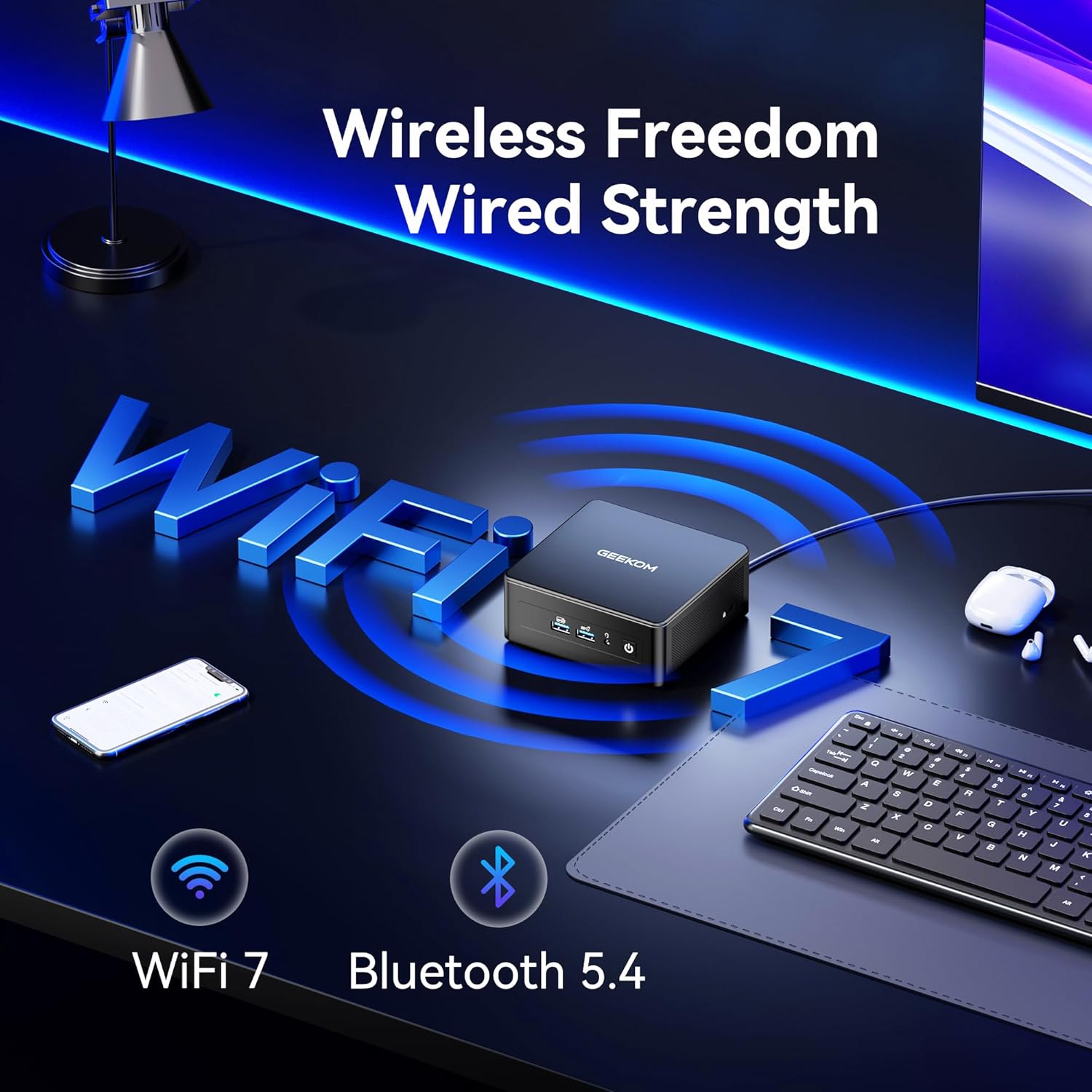 Thumbnail 6 de GEEKOM IT15 Mini PC (Intel Core Ultra 9 285H, 32GB DDR5, 2TB NVMe) with Windows 11 Pro for office and 4K multi-display