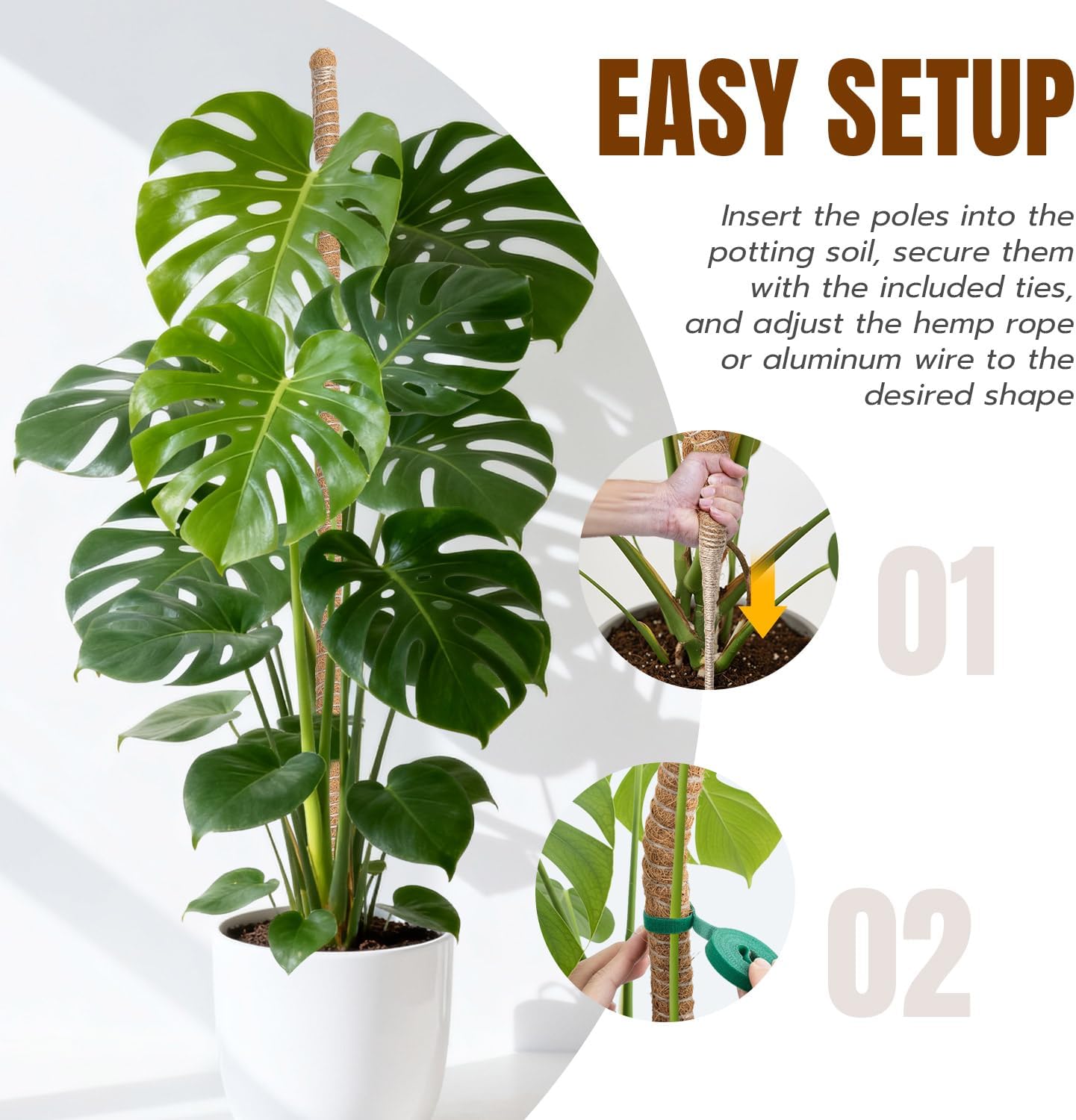 Thumbnail 4 de Mcbazel 2x120cm Tutor de plantas 120 cm