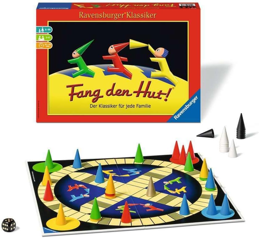 Detalle 2 de Ravensburger 26736 Attraper Le Chapeau : jeu de cabane familial pour 2 à 6 joueurs