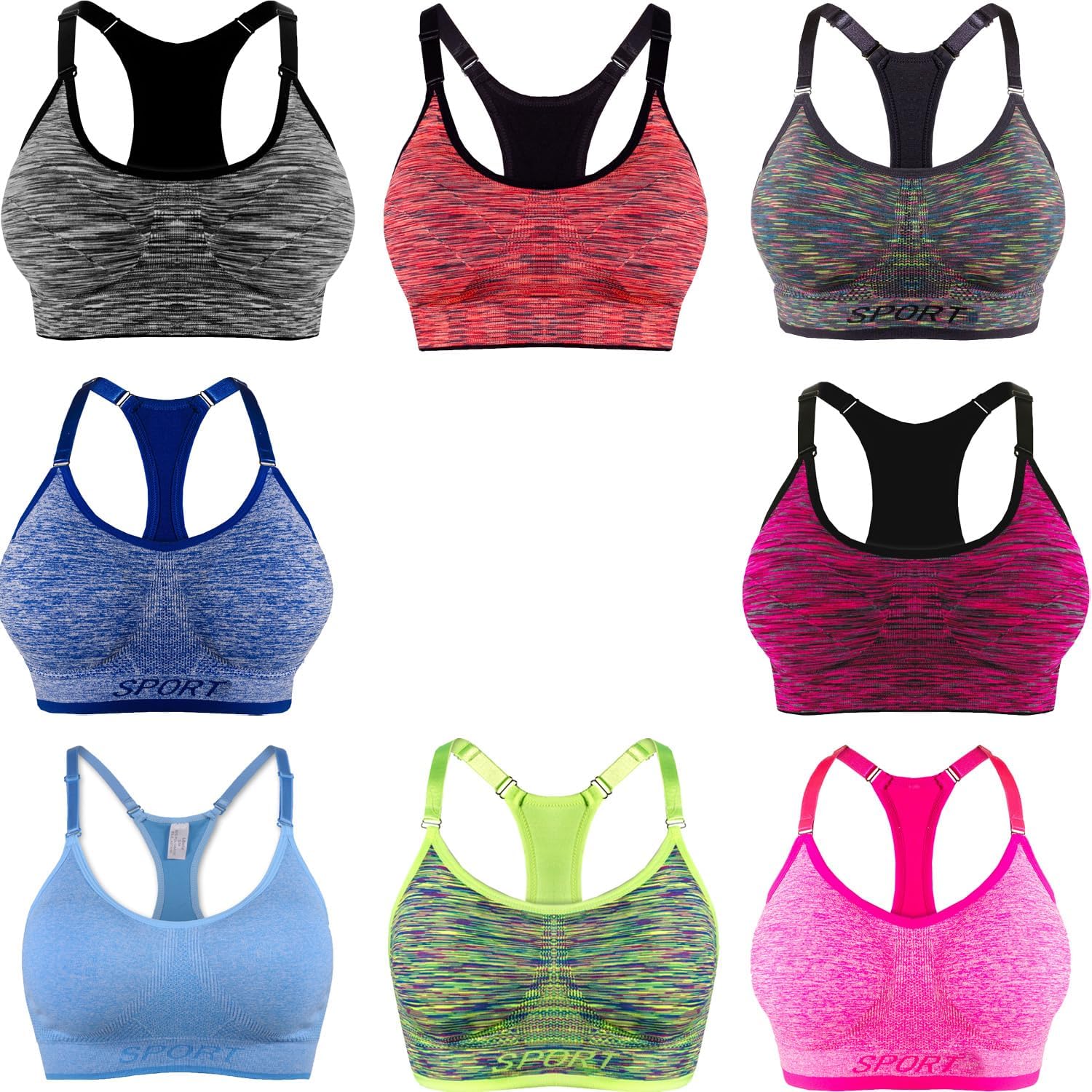 Detalle de Libella Reggiseno push up sportivo push-up bustier con sostegno forte 3714 (fitness top, imbottito)