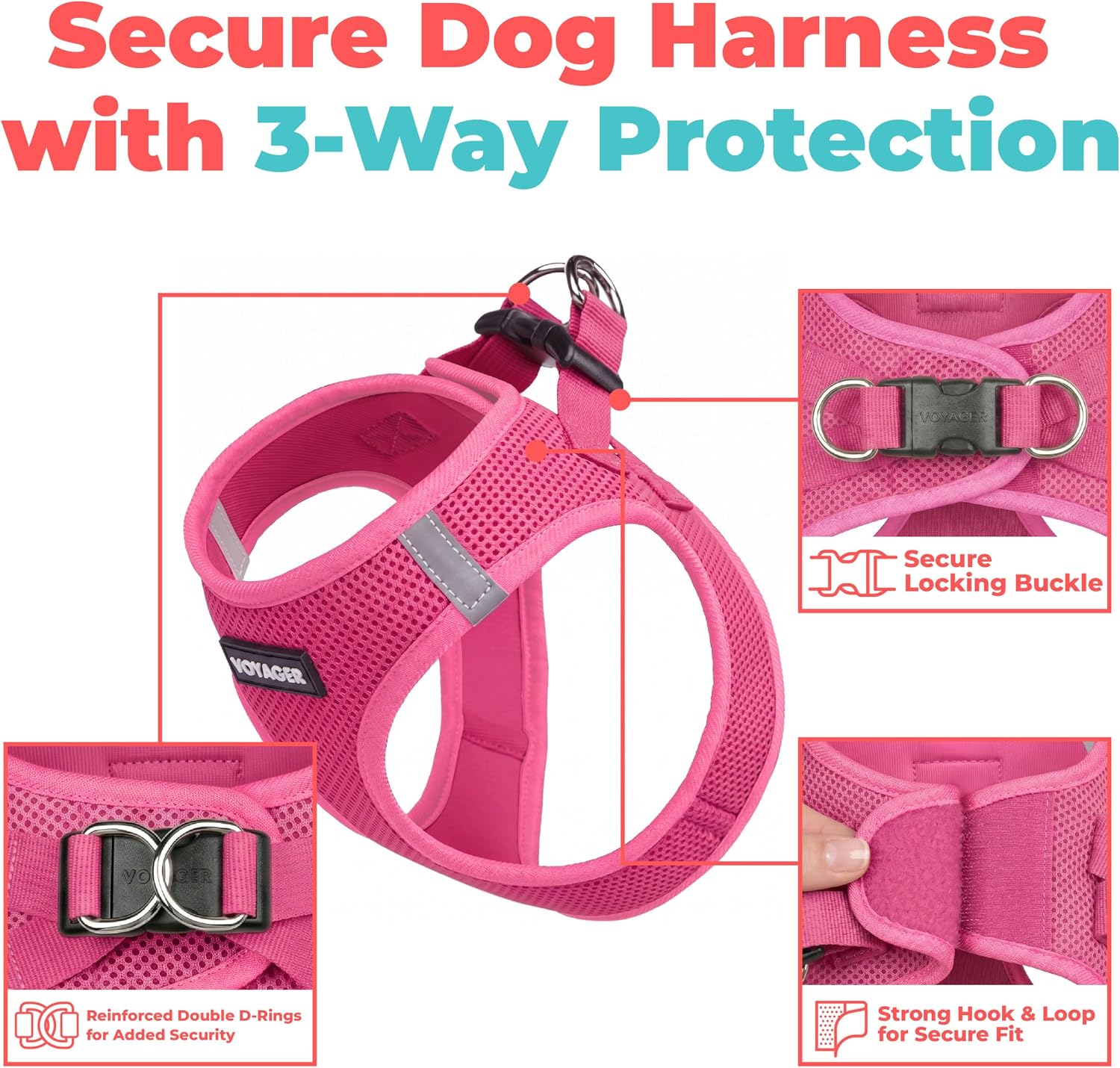 Detalle de Voyager Dog Vest Harness, Large