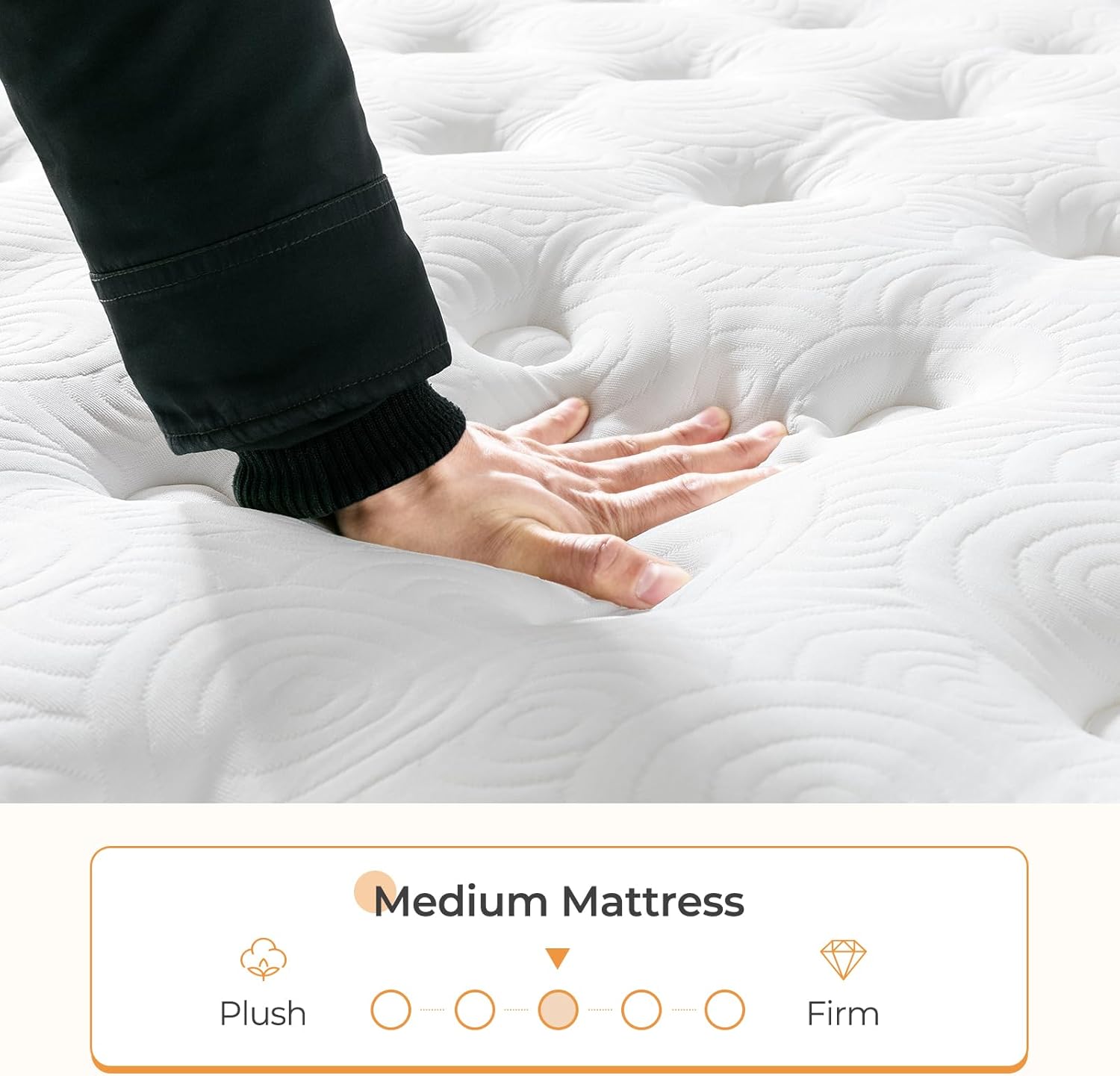 Thumbnail 2 de Vesgantti 3FT Single 10.6 Inch Pocket Sprung Mattress