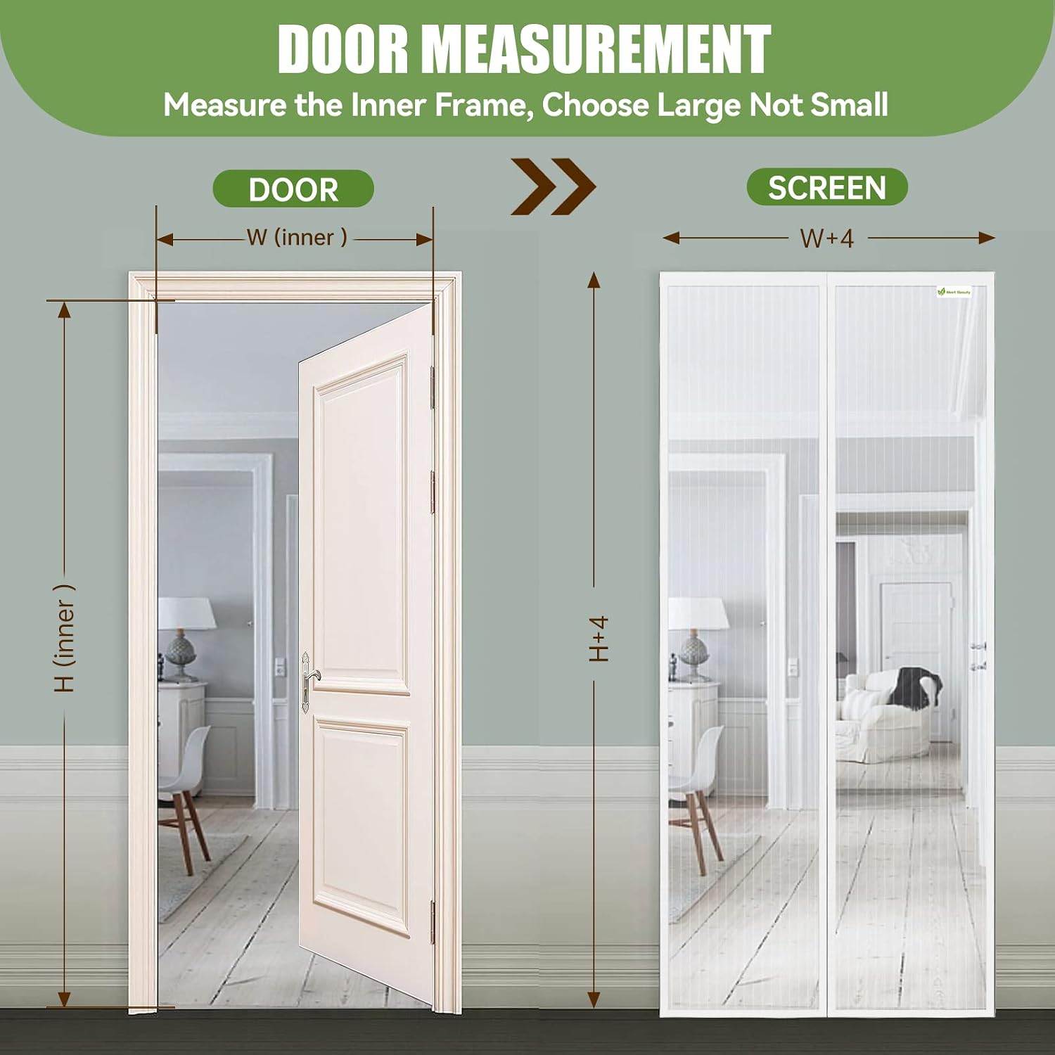Thumbnail 3 de Meet Beauty Zanzariera Magnetica 120 x 250 cm per Porta – Bianco