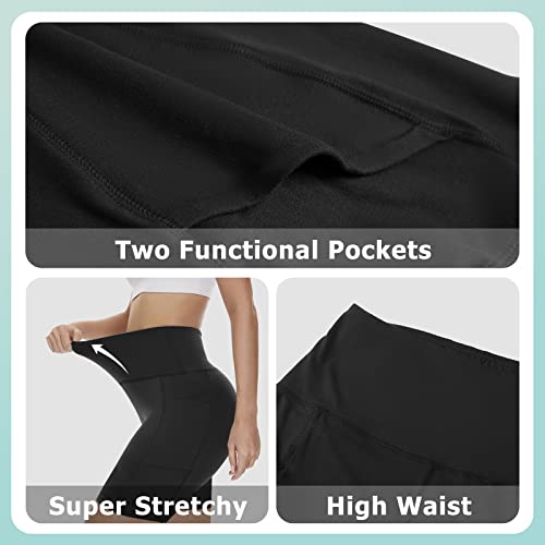 Detalle de DDOBB Cycling Shorts Women with Pockets: High Waist, Tummy Control & 4‑Way Stretch