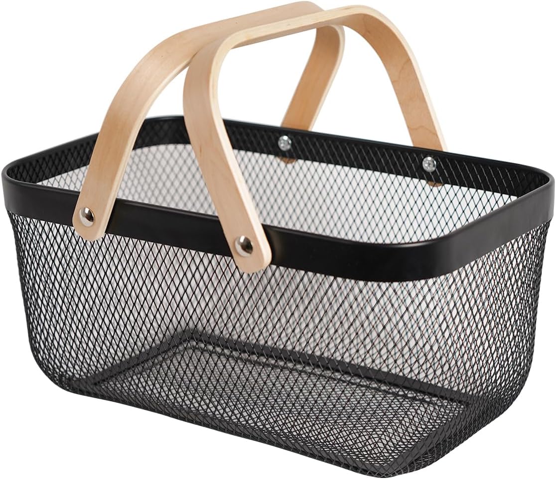 Detalle de SANHSEHOME Metal Mesh Harvest Basket