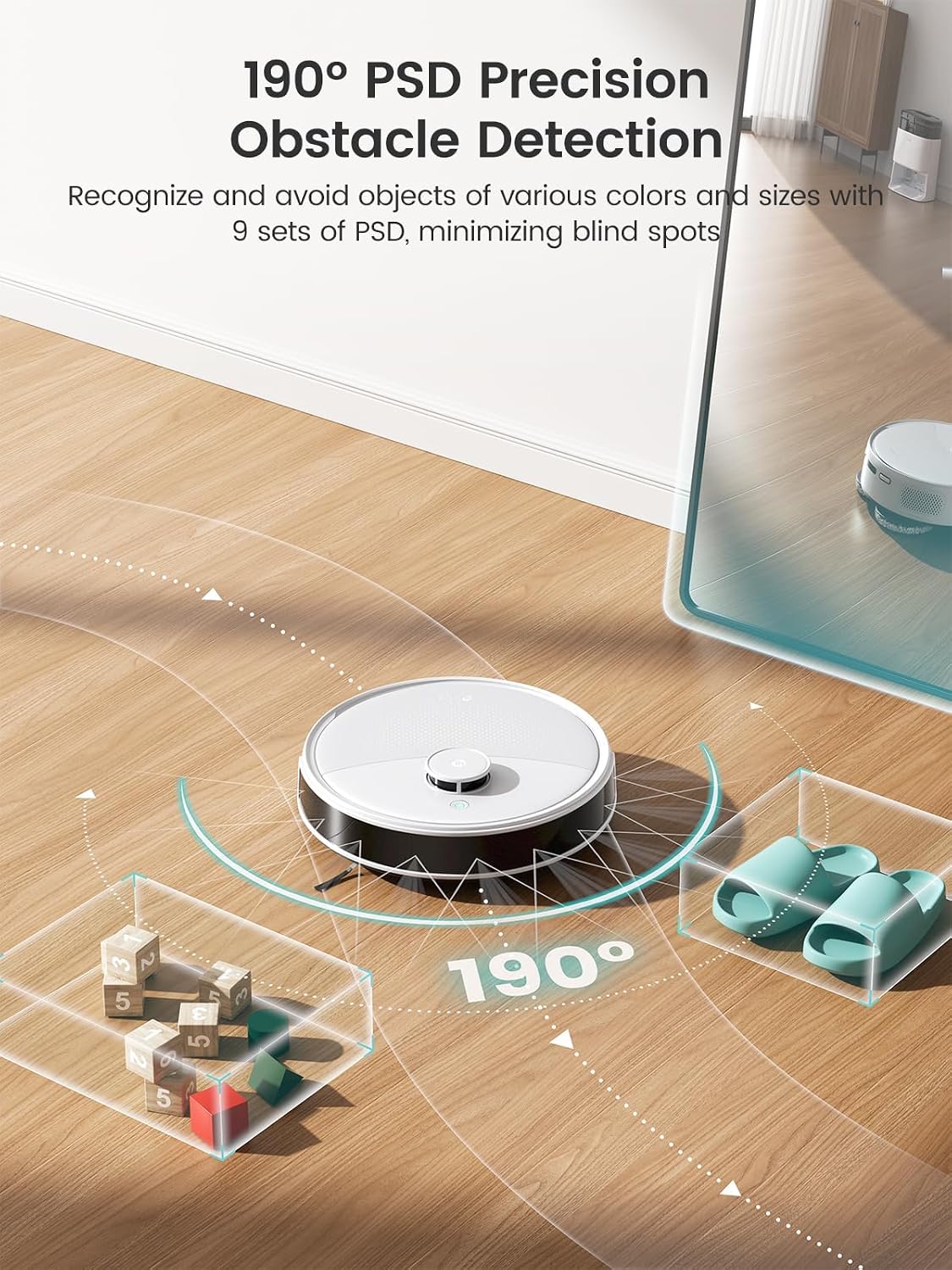 Thumbnail 6 de Lefant M3 Robot Vacuum and Mop, 12,000Pa Suction, LiDAR and Self-Emptying Dock