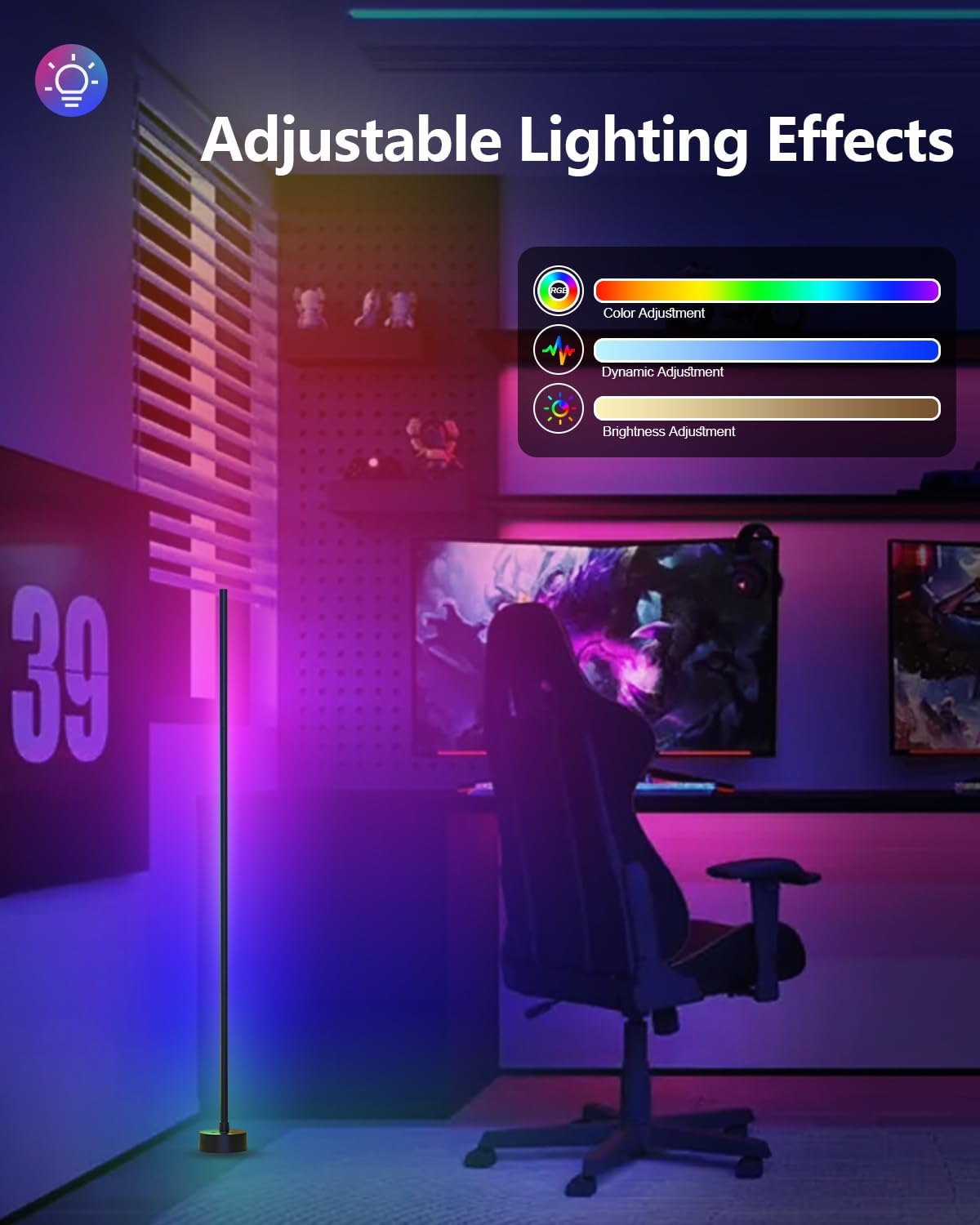 Thumbnail 4 de Miortior LED Stehlampe RGB 2er Set