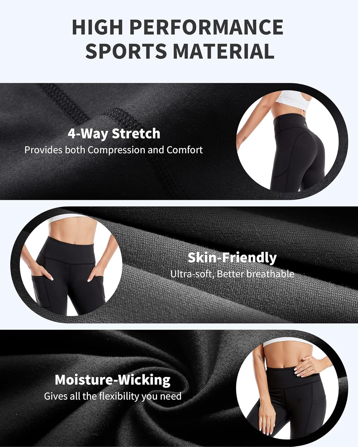 Thumbnail 6 de CAMBIVO Leggins Sportivi Donna Vita Alta