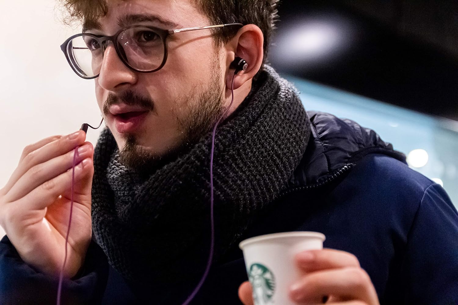 Thumbnail 2 de Ludos CLAMOR wired in-ear headphones with microphone, call control and 5-year warranty