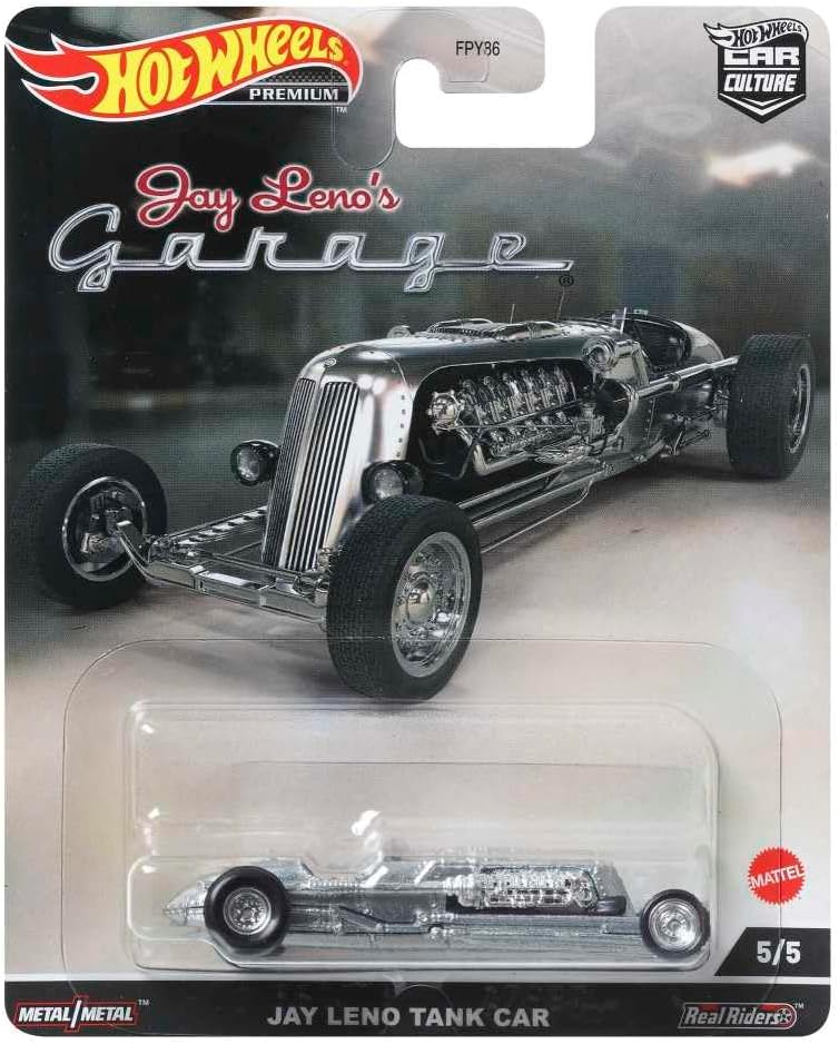 Detalle 2 de Hot Wheels JAY LENO GARAGE Die Cast Modellino 1:64 - Tank Car Premium Real Riders HCJ85