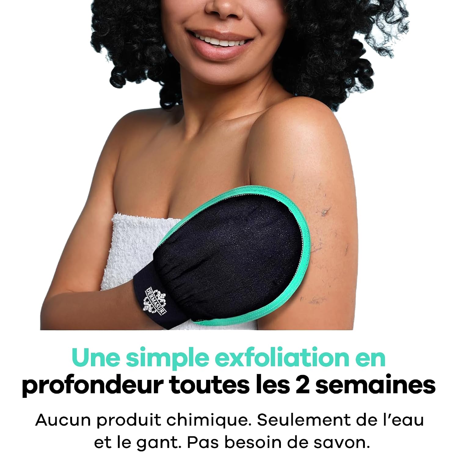 Detalle de Dermasuri Deep Exfoliating Glove: Korean Exfoliating Mitt & Body Scrubber