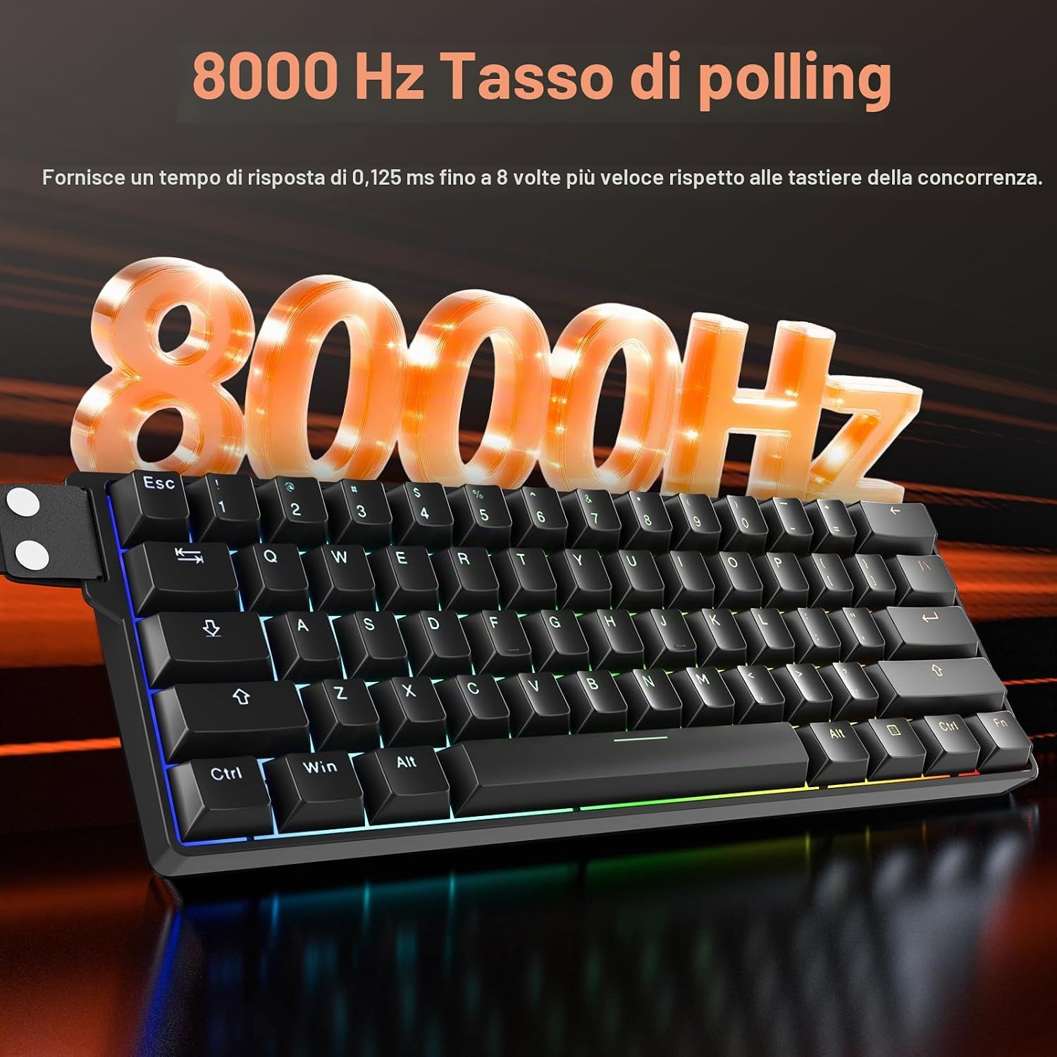 Detalle 2 de DAREU EK60 HE tastiera gaming 8000 Hz
