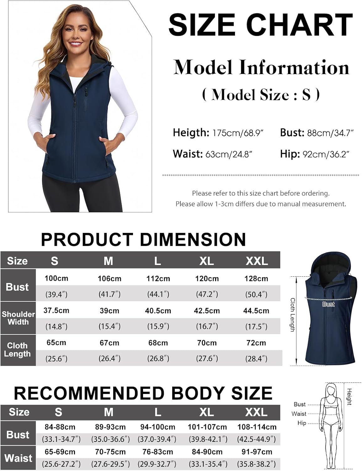 Thumbnail 4 de RITOSTA Damen Outdoor-Softshell-Weste wasserdicht mit Windschutz und Taschen