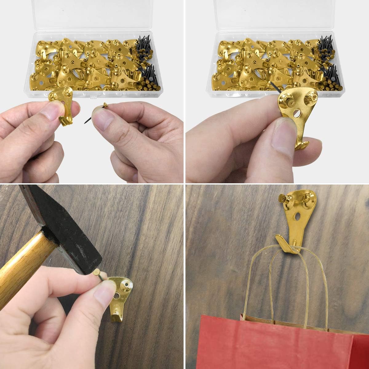 Thumbnail 3 de 30PCS Picture Hooks 50 lbs capacity 🖼