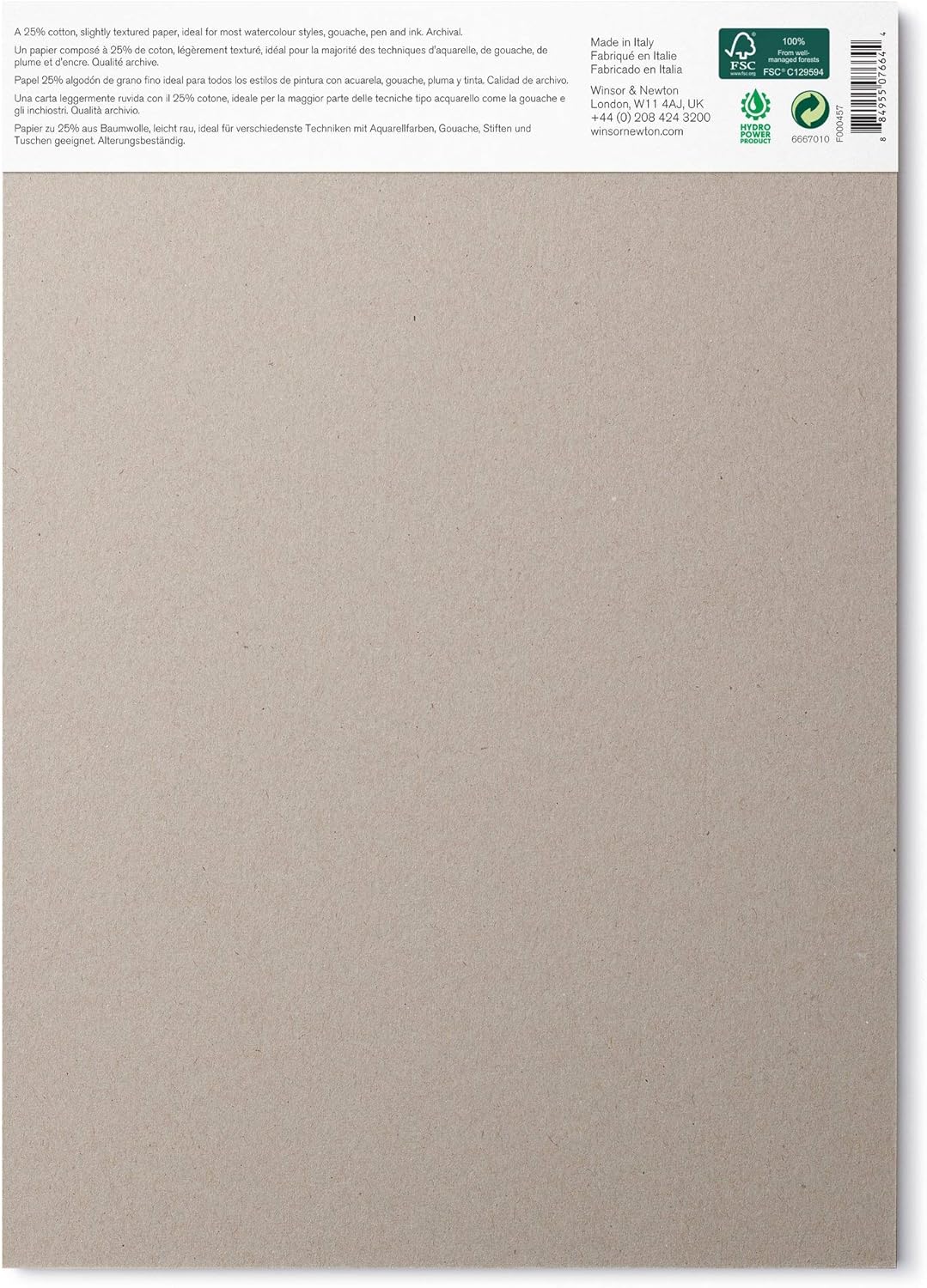 Thumbnail 1 de Carta per acquarello Winsor & Newton A4, grana fine 300 g, 50 fogli – miscela fibre di cotone 25%
