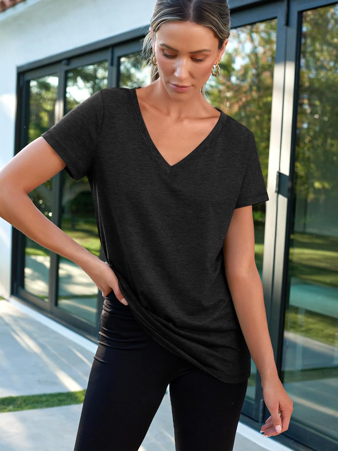 Thumbnail 3 de AUTOMET V Neck Short Sleeve Tee