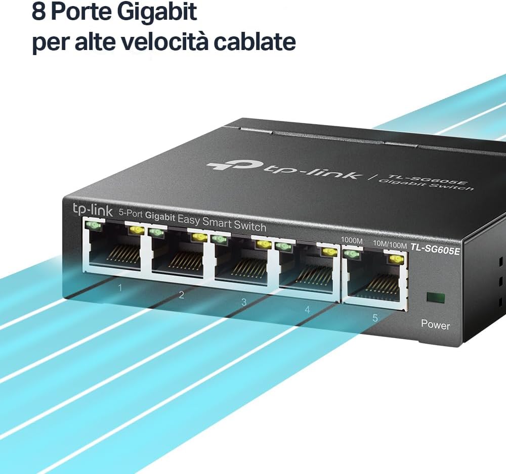 Thumbnail 3 de TP-Link TL-SG605E Easy Switch 5 porte Gigabit Smart Managed L2