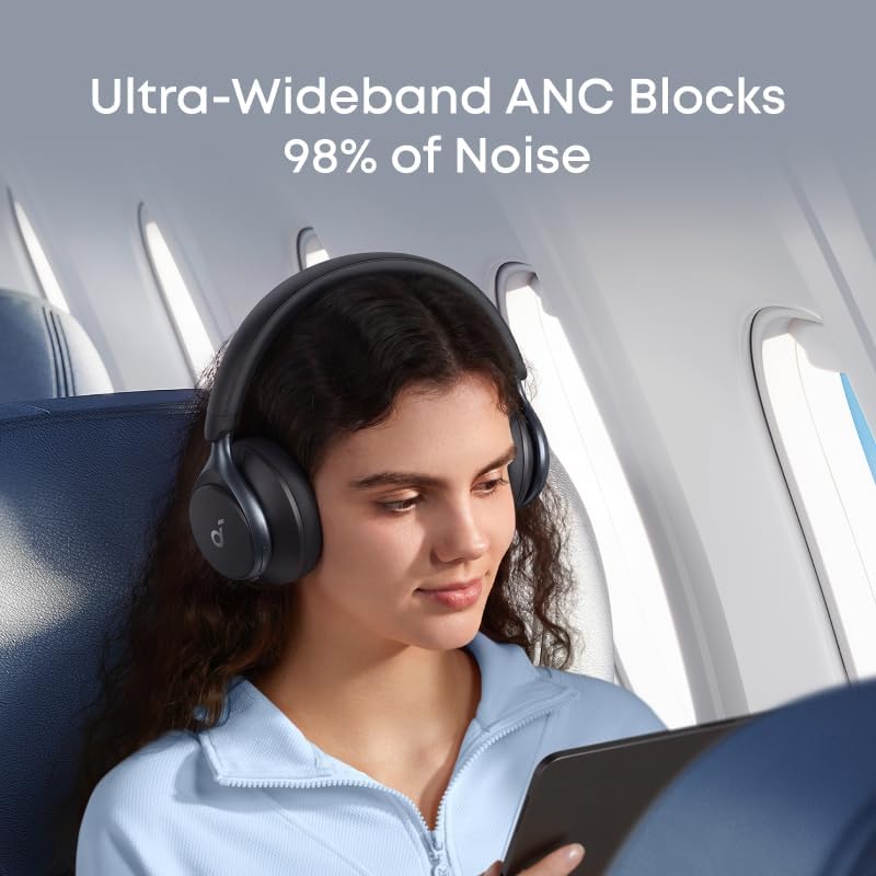 Detalle 2 de Soundcore A3035 Space One Over-Ear ANC Headphones, LDAC and 40-Hour Playtime
