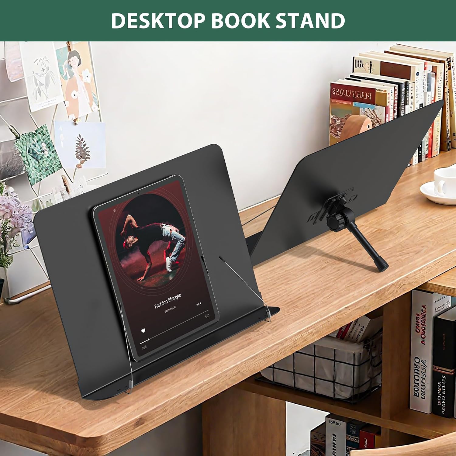 Detalle 2 de GLEAM Sheet Music Stand - Full Metal 5-in-1 Desktop Kit with Carrying Bag