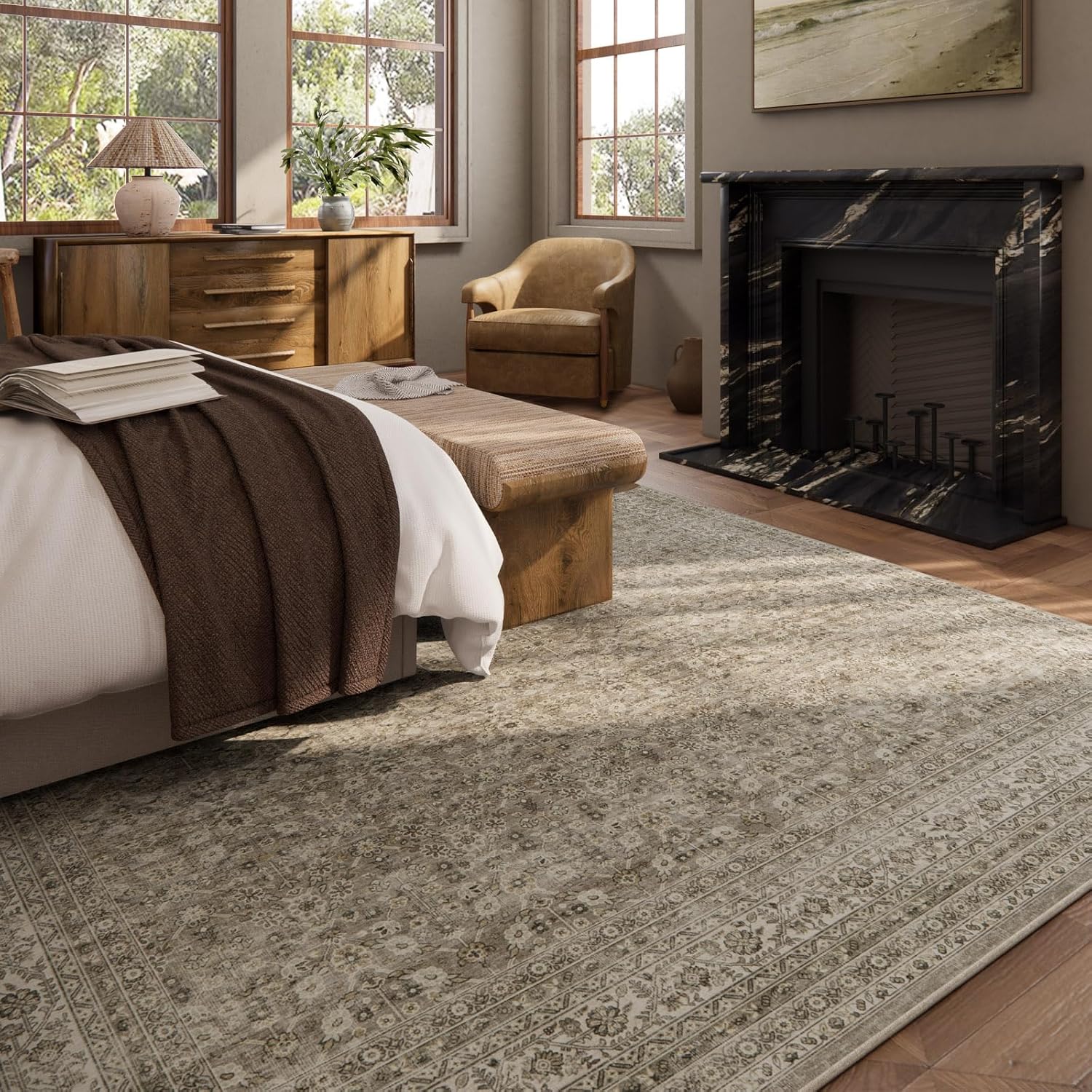 Detalle de Washable 10x14 Area Rug
