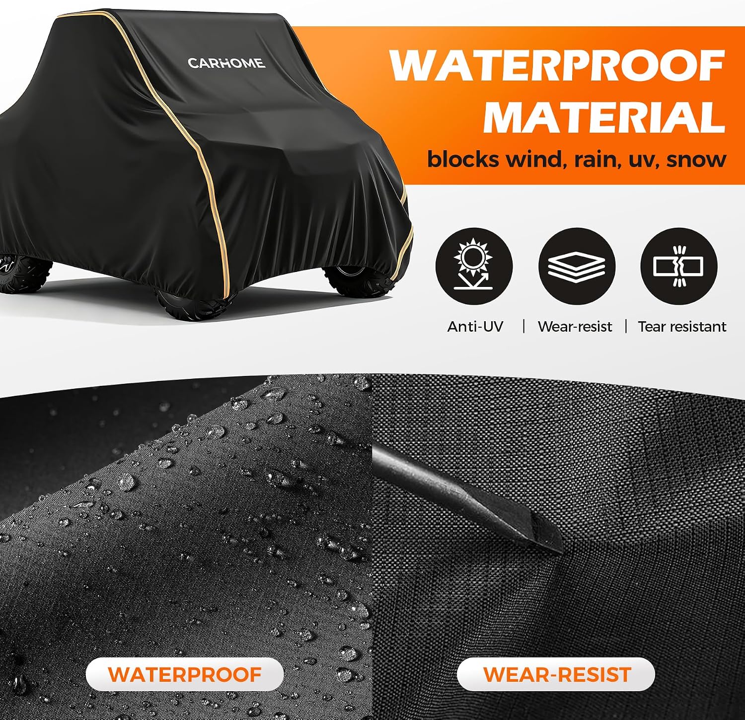 Detalle de CarHome UTV Cover 600D