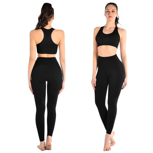 Detalle 2 de SINOPHANT High-Waisted Leggings, 3-Pack in Black, 3XL
