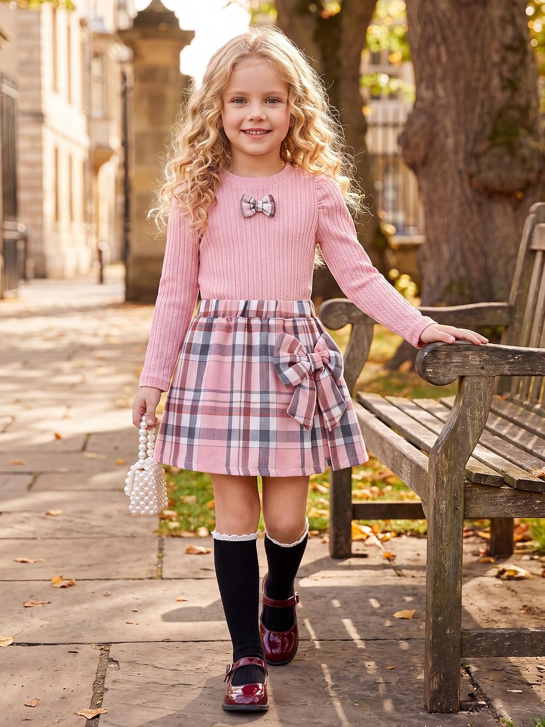 Detalle de Toddler Girl Outfit Set, 18 Months to 6 Years