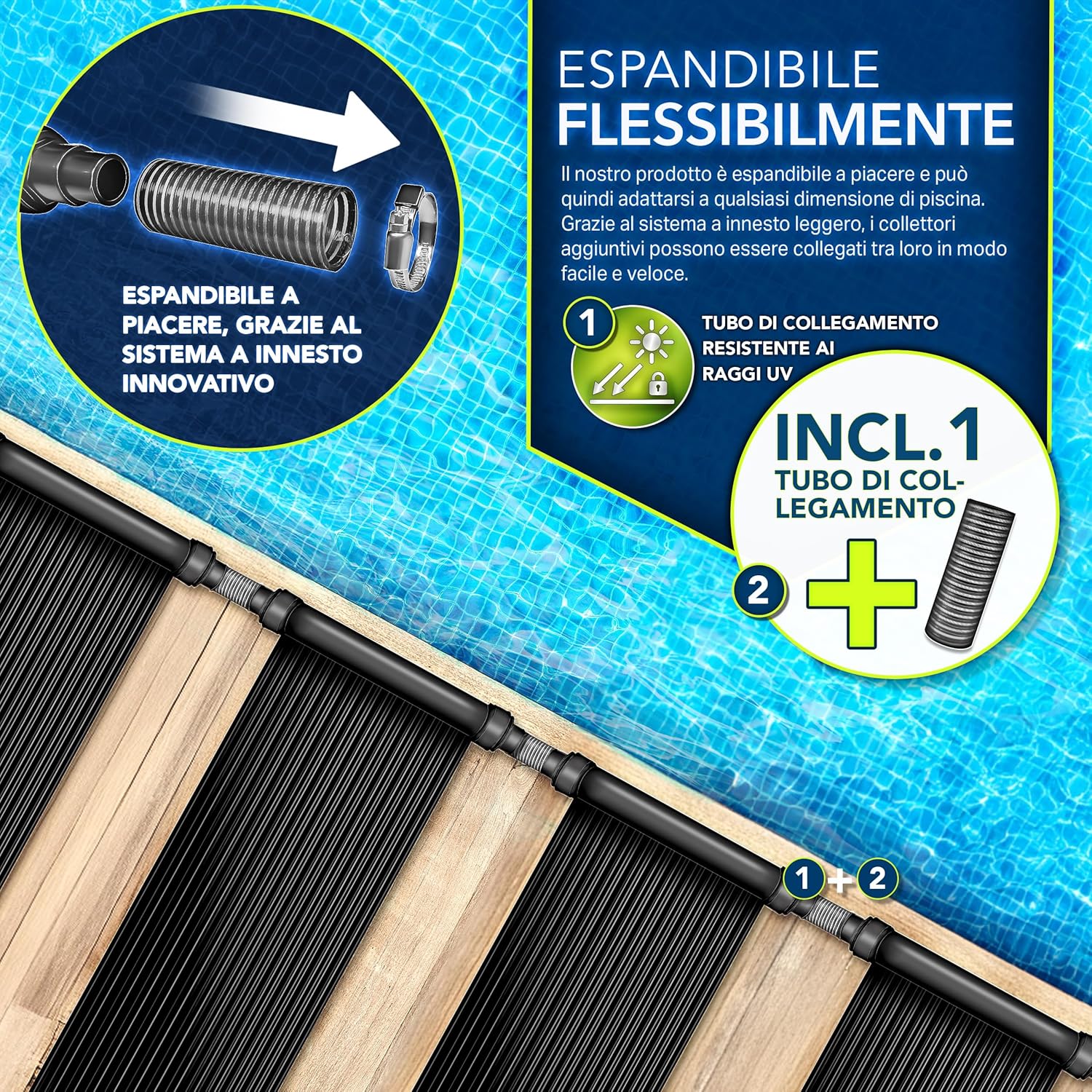 Thumbnail 3 de tillvex Pannello Solare 60×600 cm per Piscina