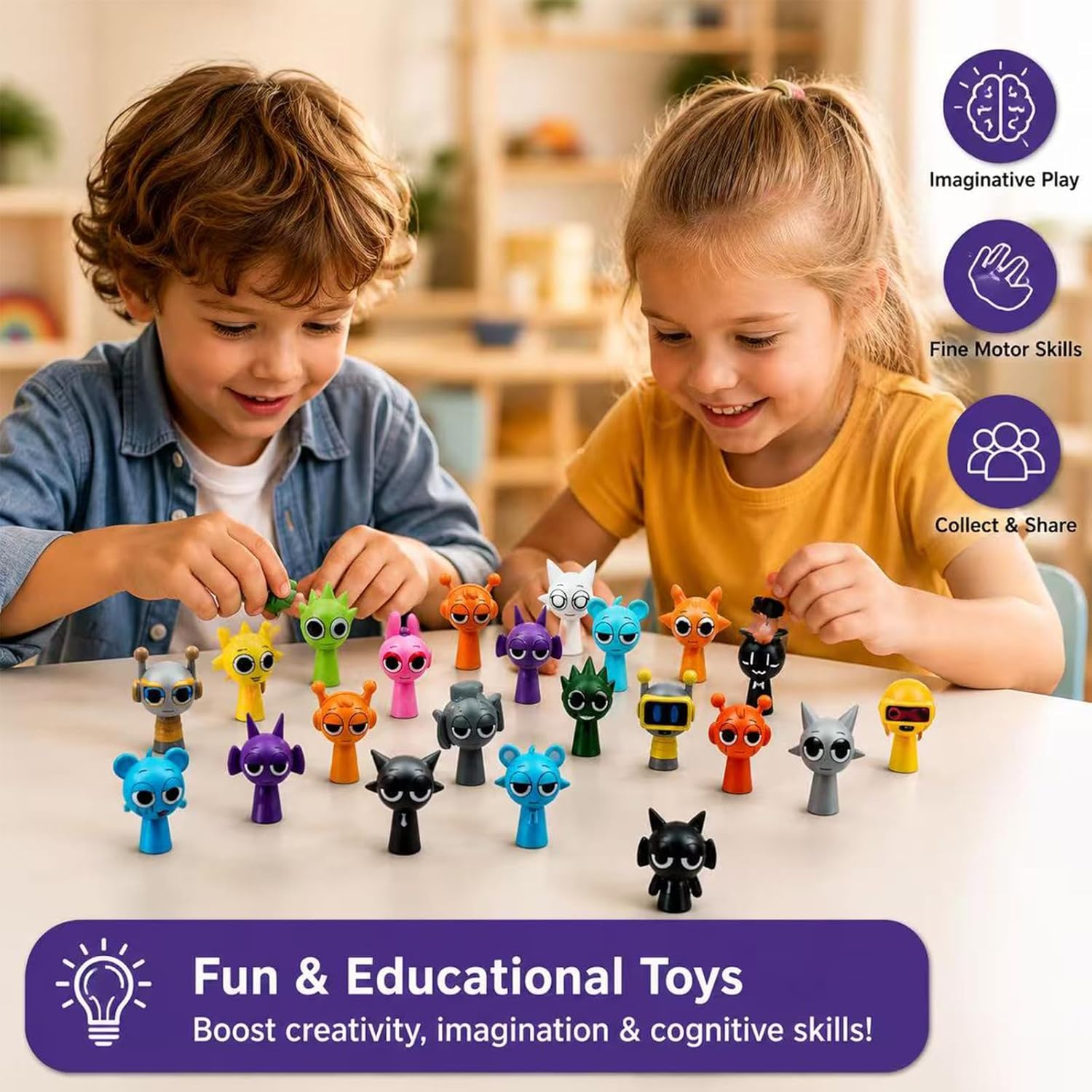 Detalle de DONGYING Action Figures Mystery Box: 36 Multicolor Office Decor Collectibles