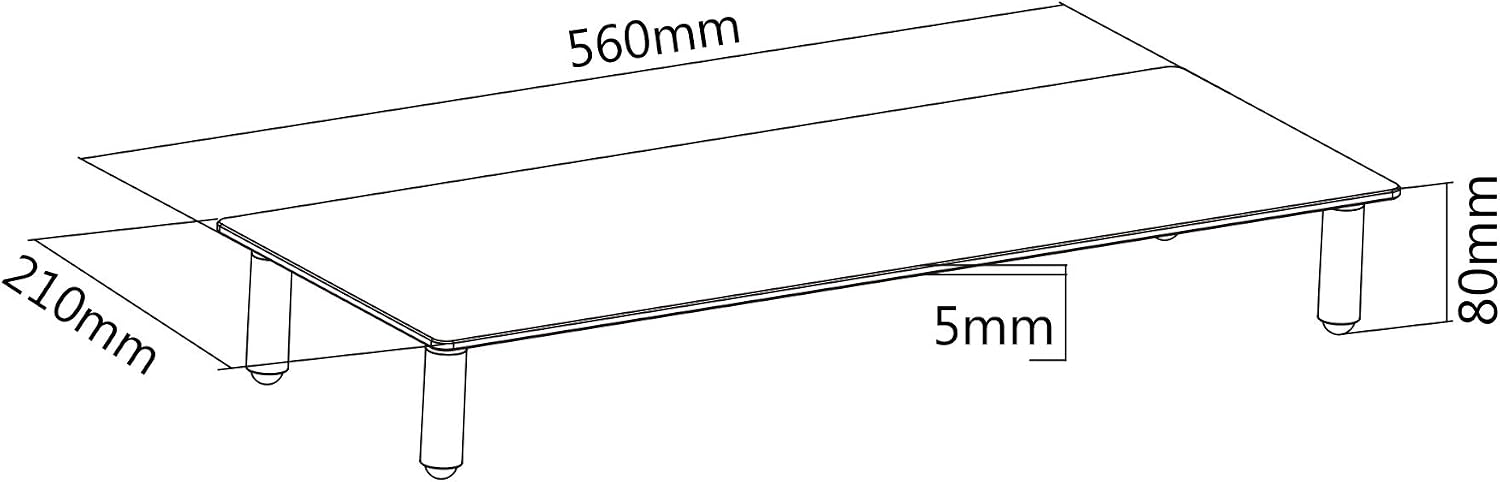 Detalle de DIGITUS DA-90358 supporto monitor 8 cm