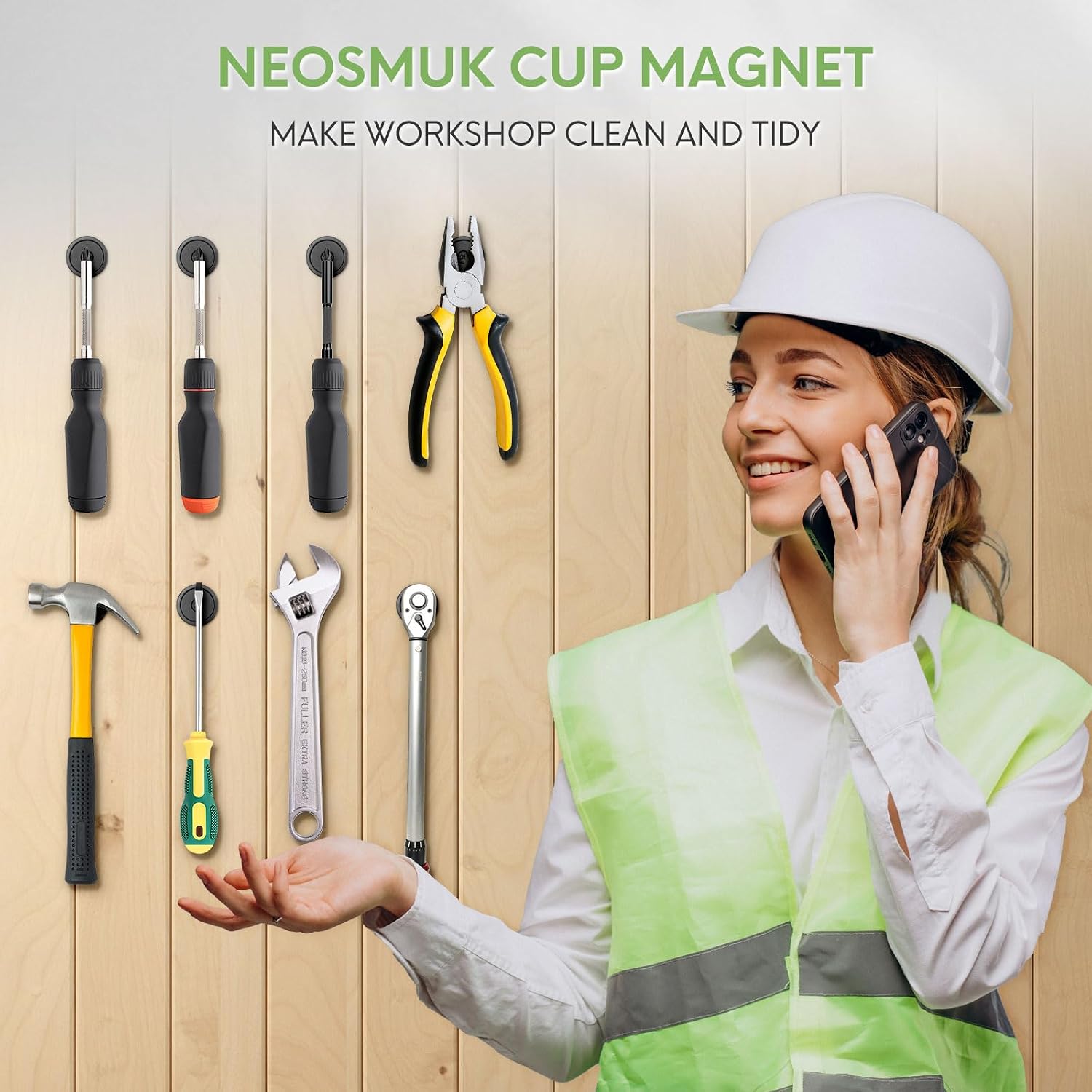 Detalle 2 de Neosmuk Neodym-Magnet 40 kg Schwarz