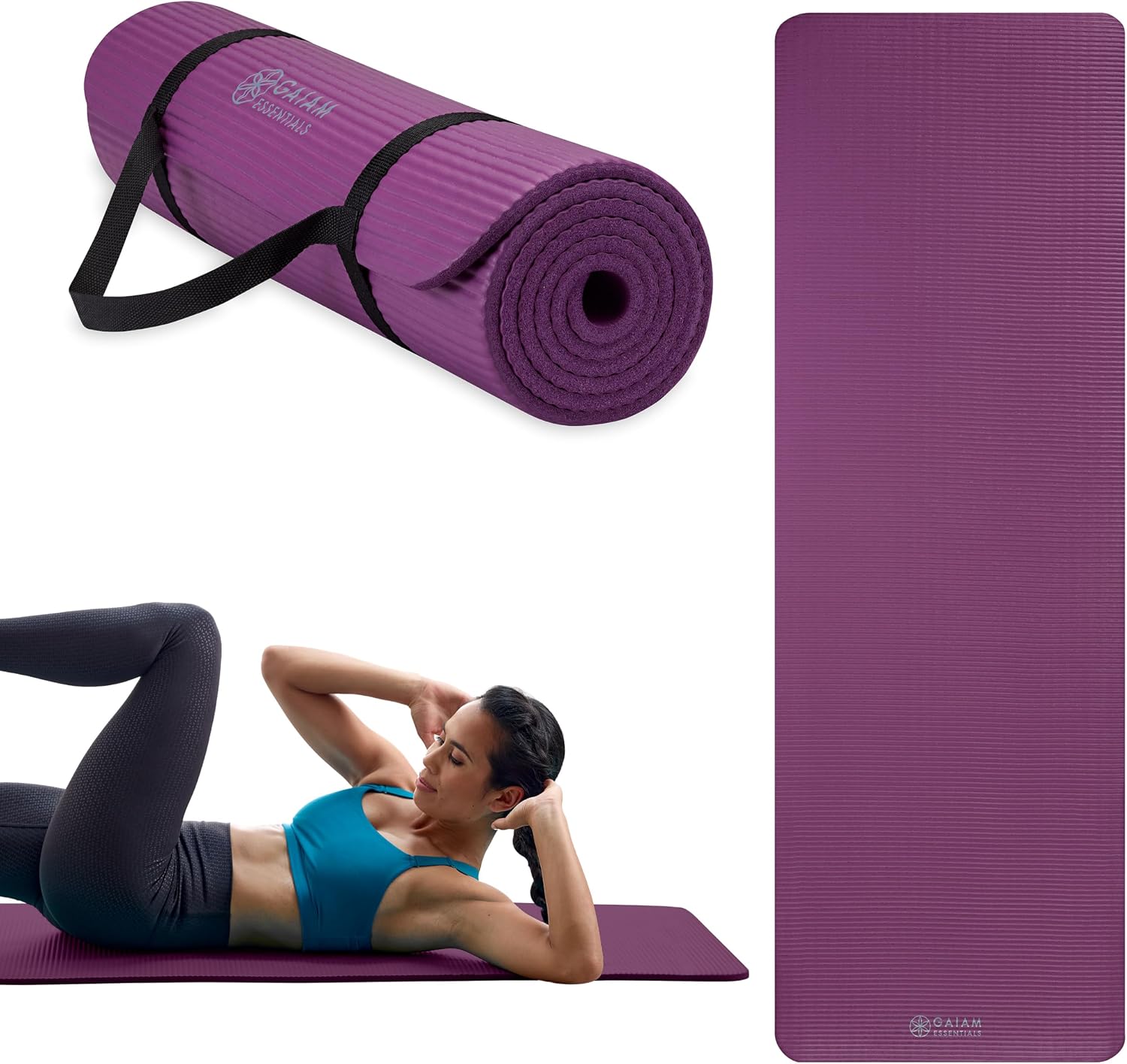 Thumbnail 1 de Gaiam Essentials 10mm Yoga & Pilates Mat 📄