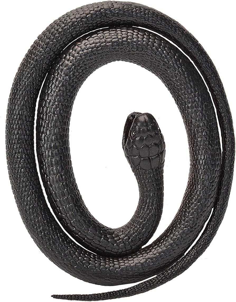 Thumbnail 1 de Wild Republic 20776 Black Mamba rubberen slang, zwart, 117 cm