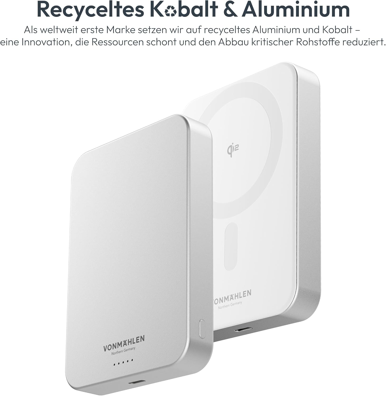 Thumbnail 6 de VONMÄHLEN Evergreen Mag 10000mAh: power bank magnetico con ricarica wireless 15 W e PD 20 W, compatibile MagSafe