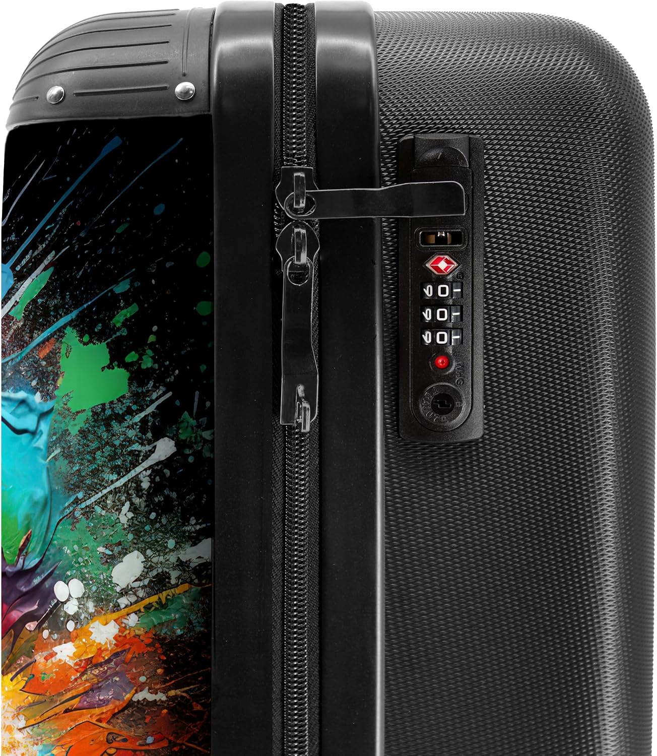Detalle de NoBoringSuitcases.com Trolley Bagaglio a Mano 55x40x20 cm, 2,6 kg – Pallone da Calcio Multicolore