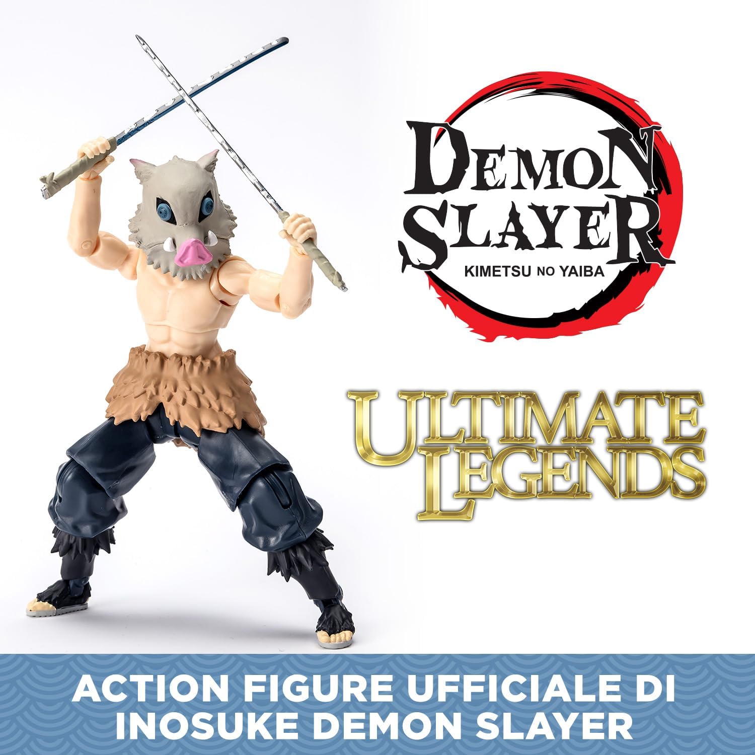 Thumbnail 1 de BANDAI Ultimate Legends HD Inosuke Hashibira: Action figure 12 cm con accessori e packaging scenografico