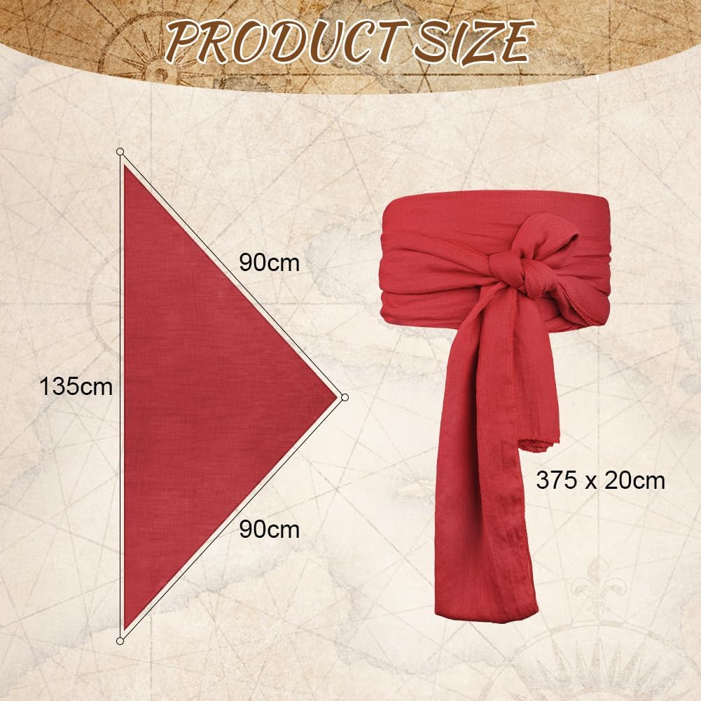 Thumbnail 1 de Alaoo Kit Accessori Pirata Capitano Pirata: bandana e cintura per costume