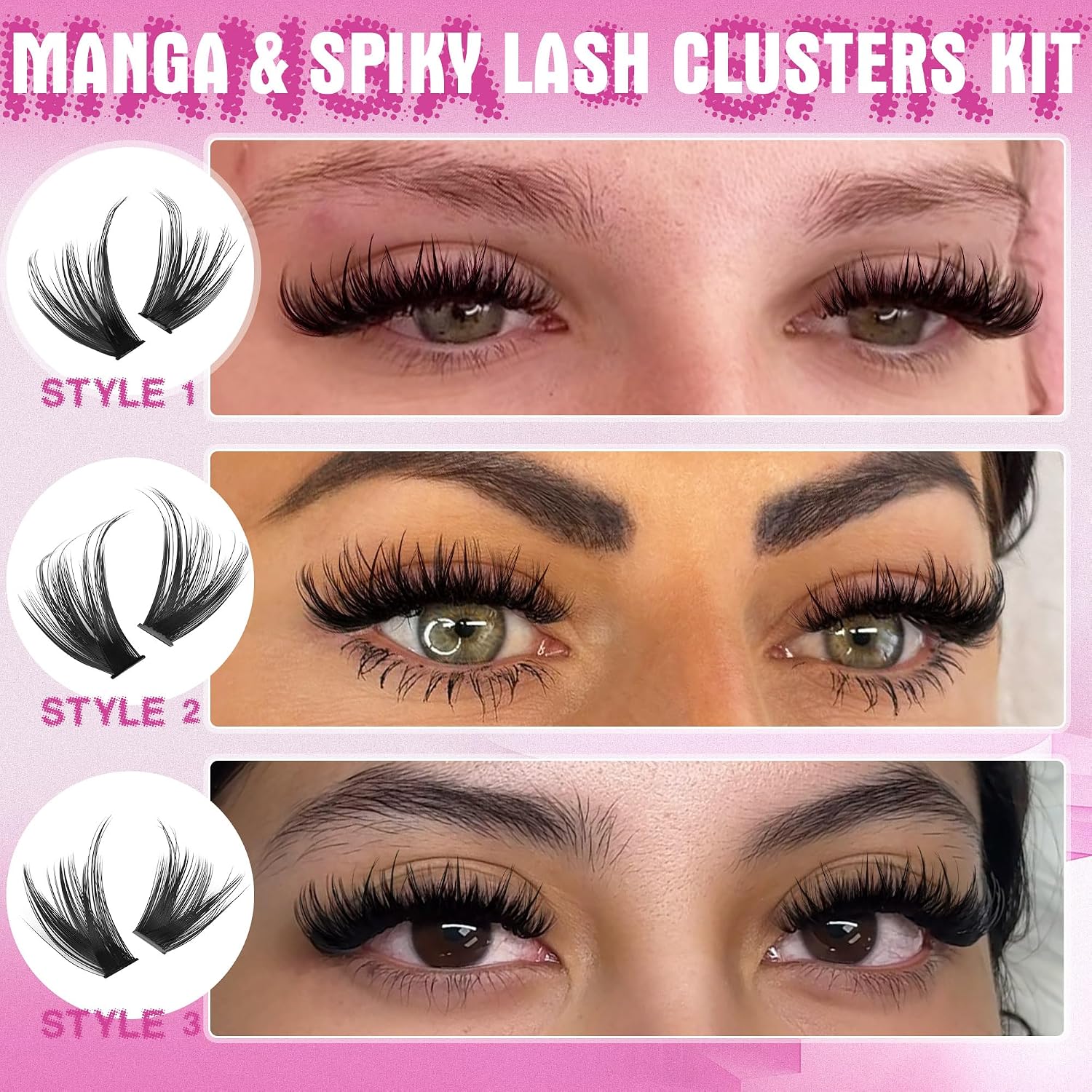Thumbnail 5 de TNFVLONEINS Lash Clusters Kit 3 💄