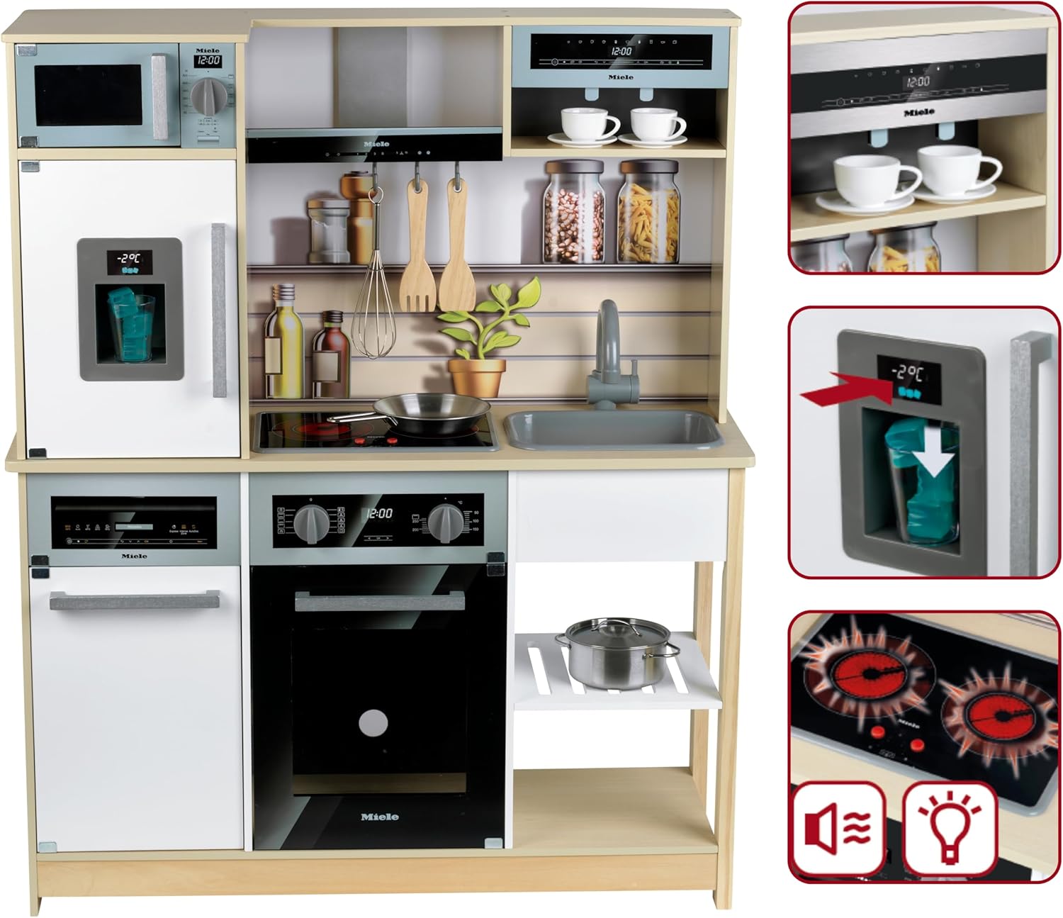 Detalle de Theo Klein 7188 cuisine en bois 83,5 cm