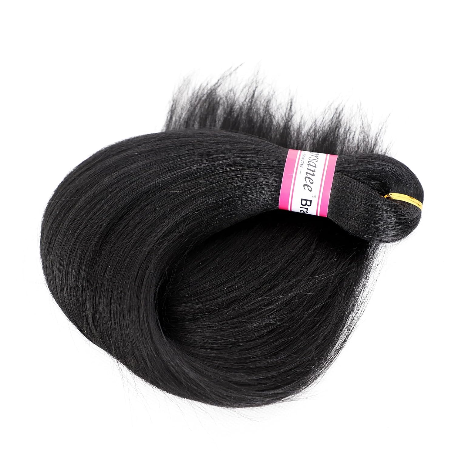Thumbnail 5 de Pre Stretched Braiding Hair Extensions Natural Black 16 Inch, 8 Packs – Soft Yaki Straight Crochet Braids