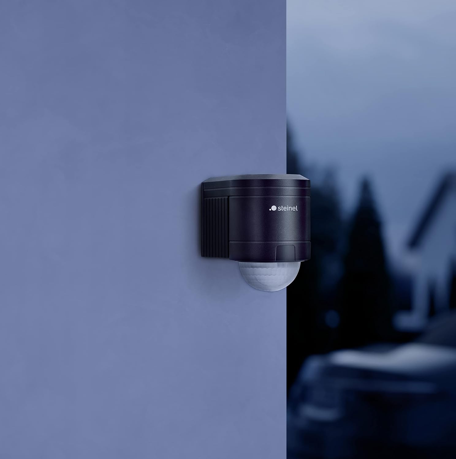 Thumbnail 1 de Steinel Sensore di movimento IS 240 (240°) con portata 12 m, rilevatore infrarossi per interno ed esterno, supporto a parete ad angolo - Nero