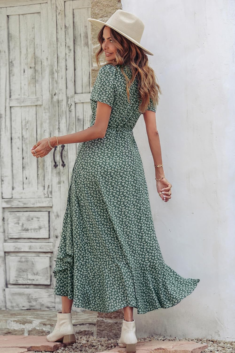 Detalle 2 de PRETTYGARDEN Boho Floral Maxi Dress XS–XXL