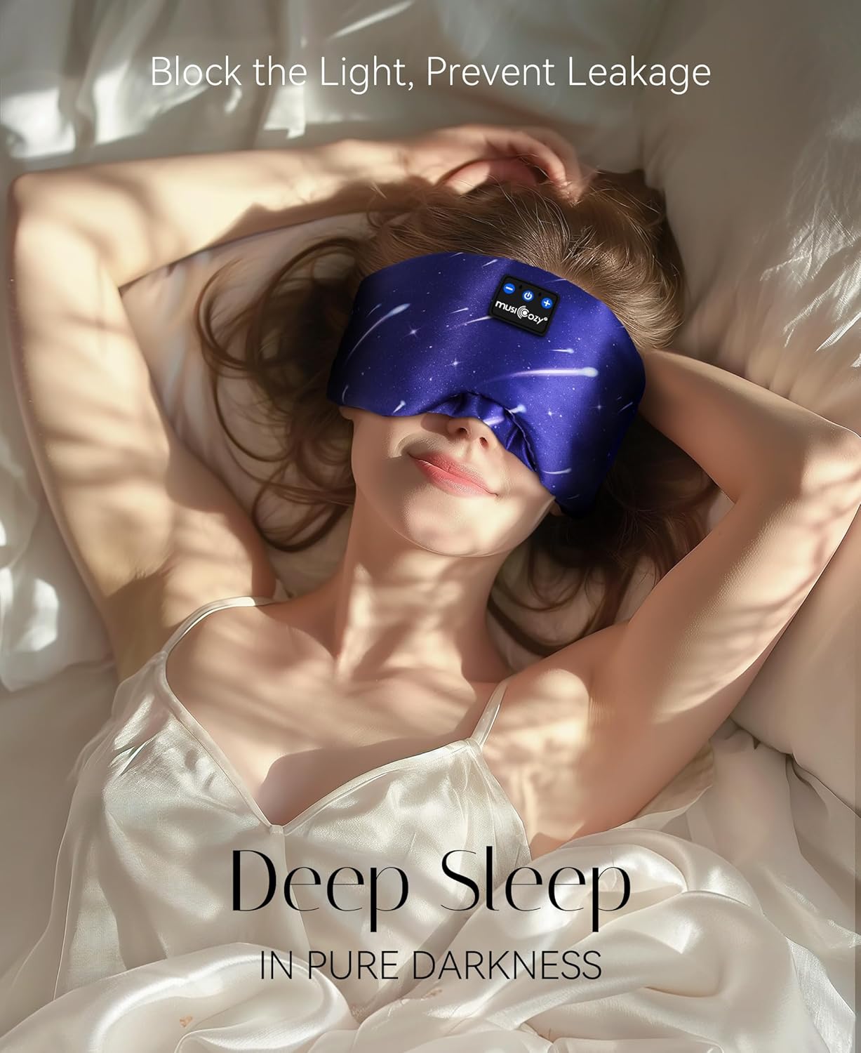 Thumbnail 1 de Musicozy Sleep Mask Headphones with Silk Eye Mask and Bluetooth Audio