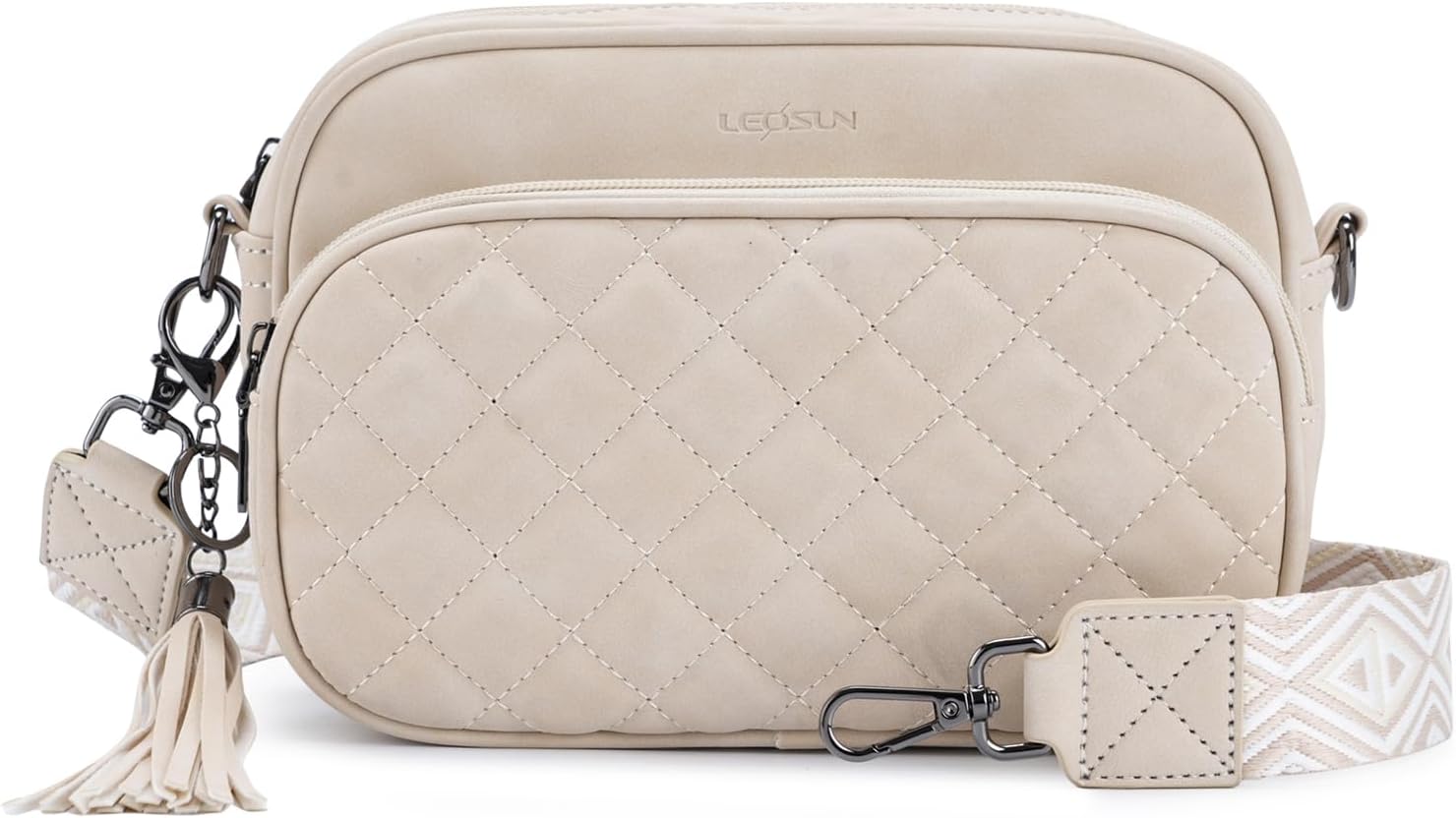 Mirevelle Damen Crossbody Handtasche mit mehreren Fächern und breitem, verstellbarem Gurt – umhängetauglich für Alltag & Reisen