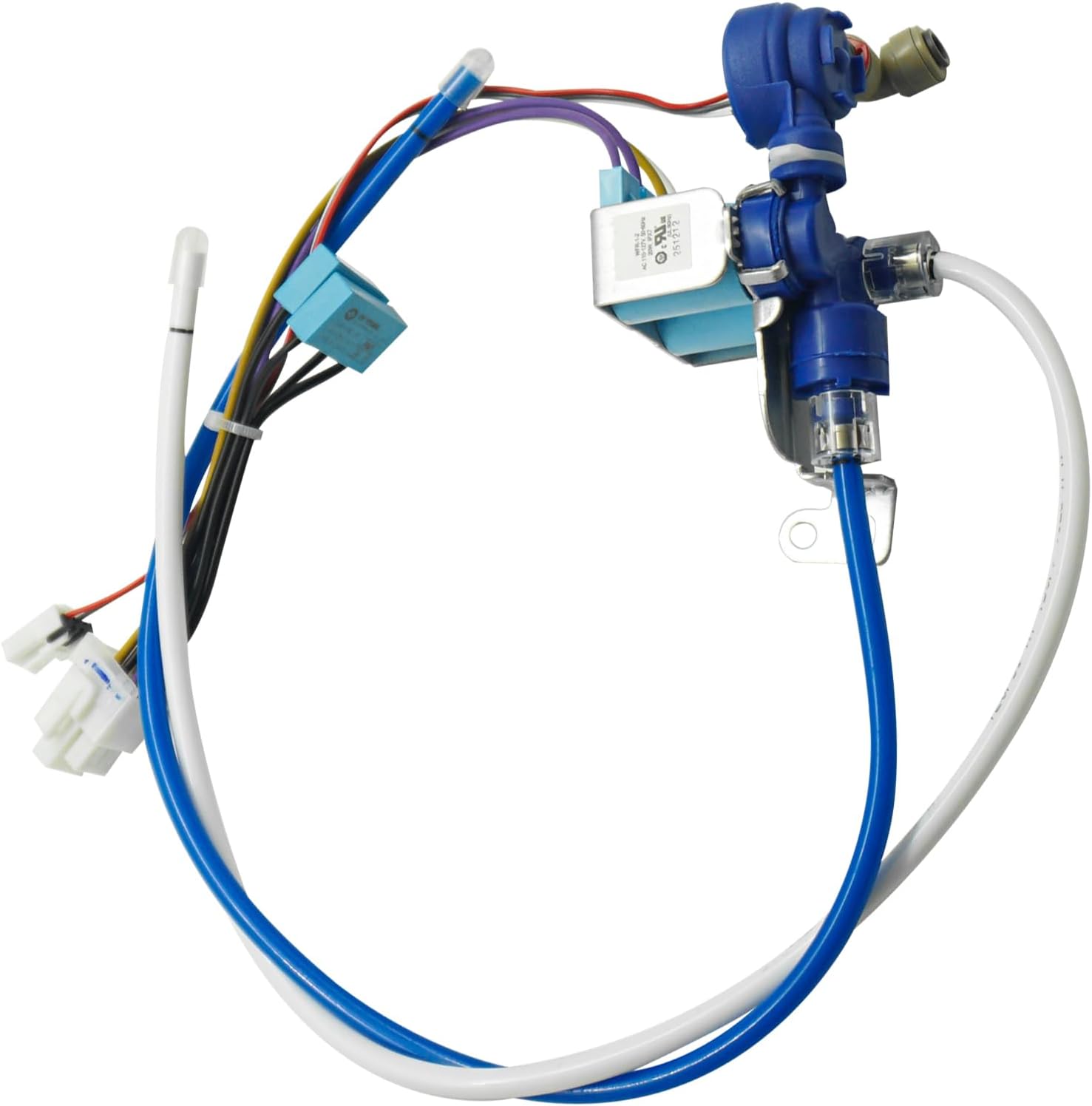 Detalle de kakeken DA62-04027A 2-Way Refrigerator Water Inlet Valve with Adjustable Tubes