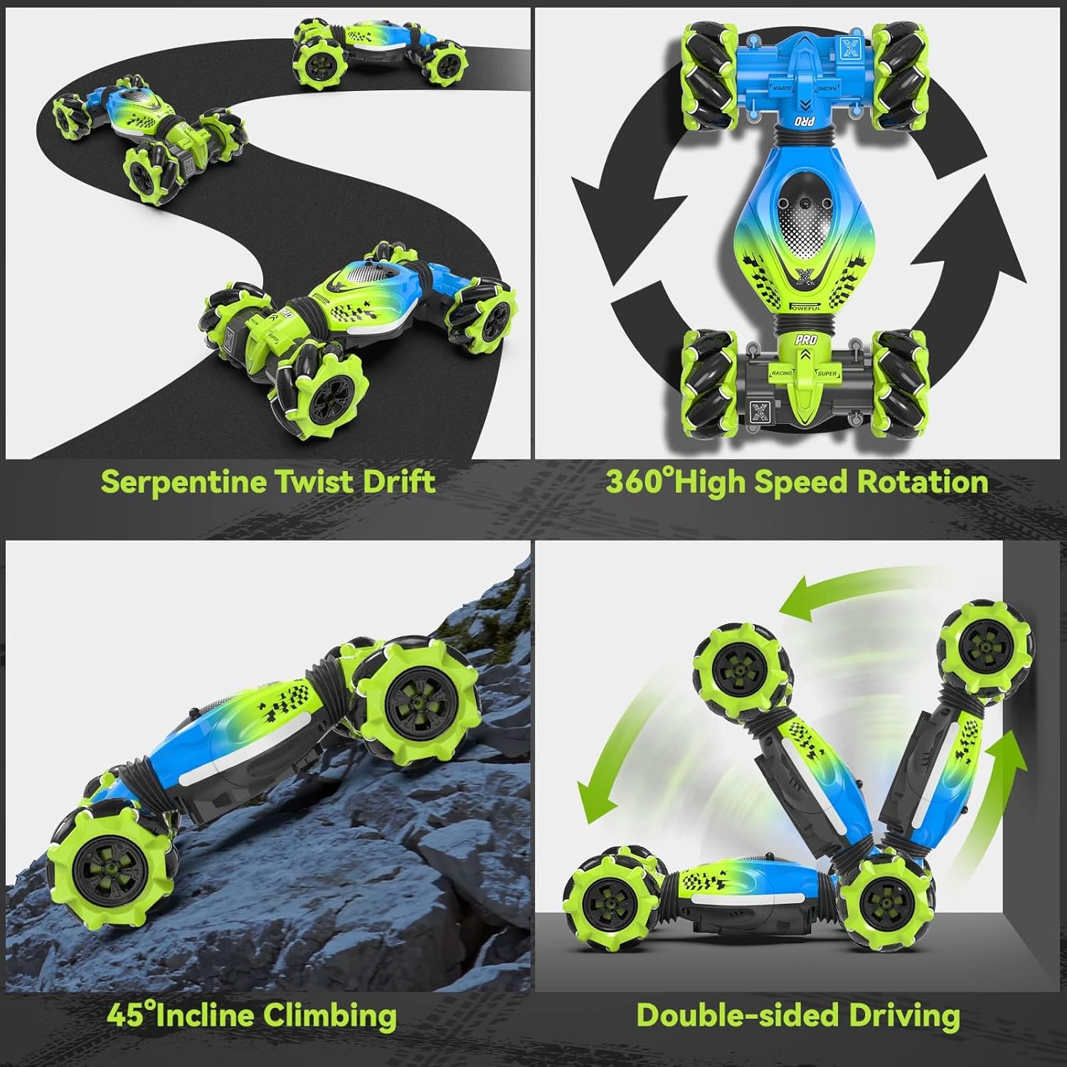 Thumbnail 2 de Dysaim Gesture RC Car: Hand-Controlled Stunt Car for 6–12 Year Olds