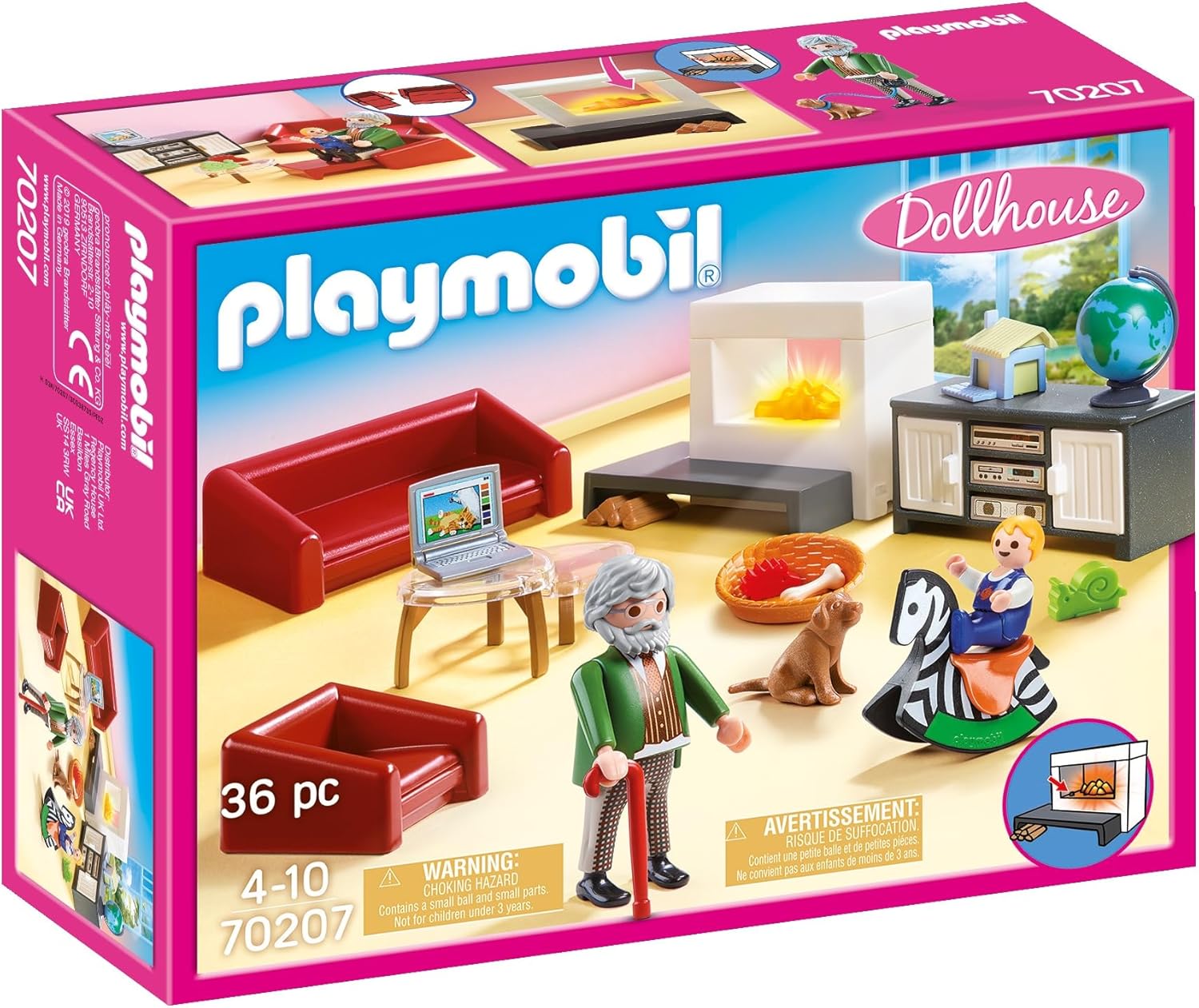 PLAYMOBIL 70207 Gemütliches Wohnzimmer 36 Teile
