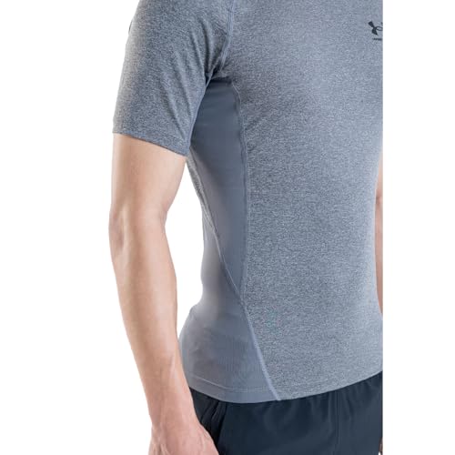 Thumbnail 12 de Under Armour HeatGear Compression Shirt pour hommes – Carbon Heather/Black (XS)